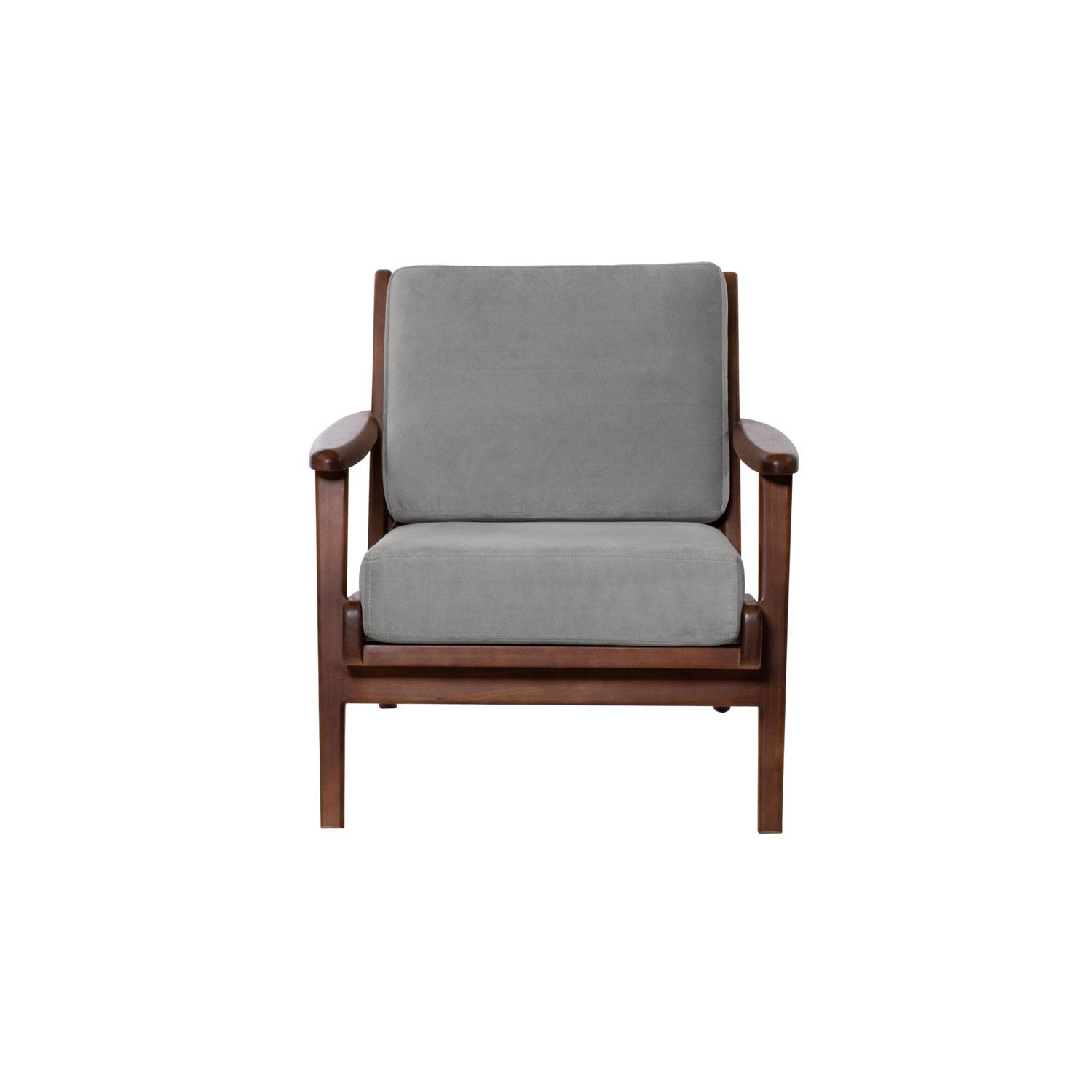 SITIAL LATAM HOME NEUSS 1 CUERPO GRIS TELA VELVET - 2