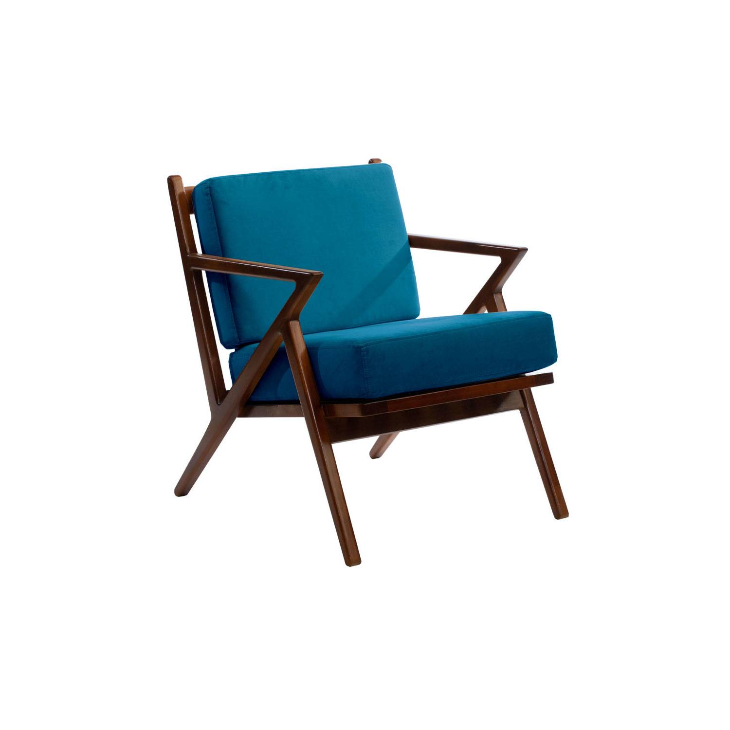 SITIAL LATAM HOME BREMEN 1 CUERPO AZUL PETROLEO TELA VELVET - 3