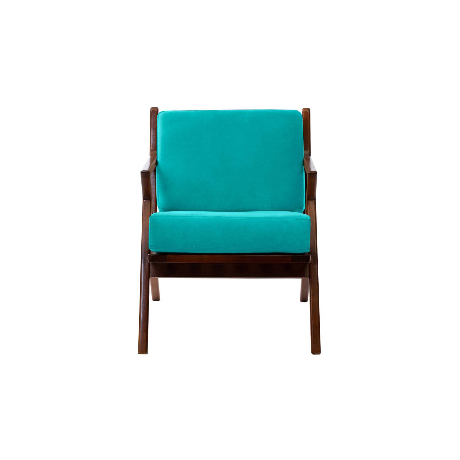 SITIAL LATAM HOME BREMEN 1 CUERPO TURQUESA TELA VELVET - 1