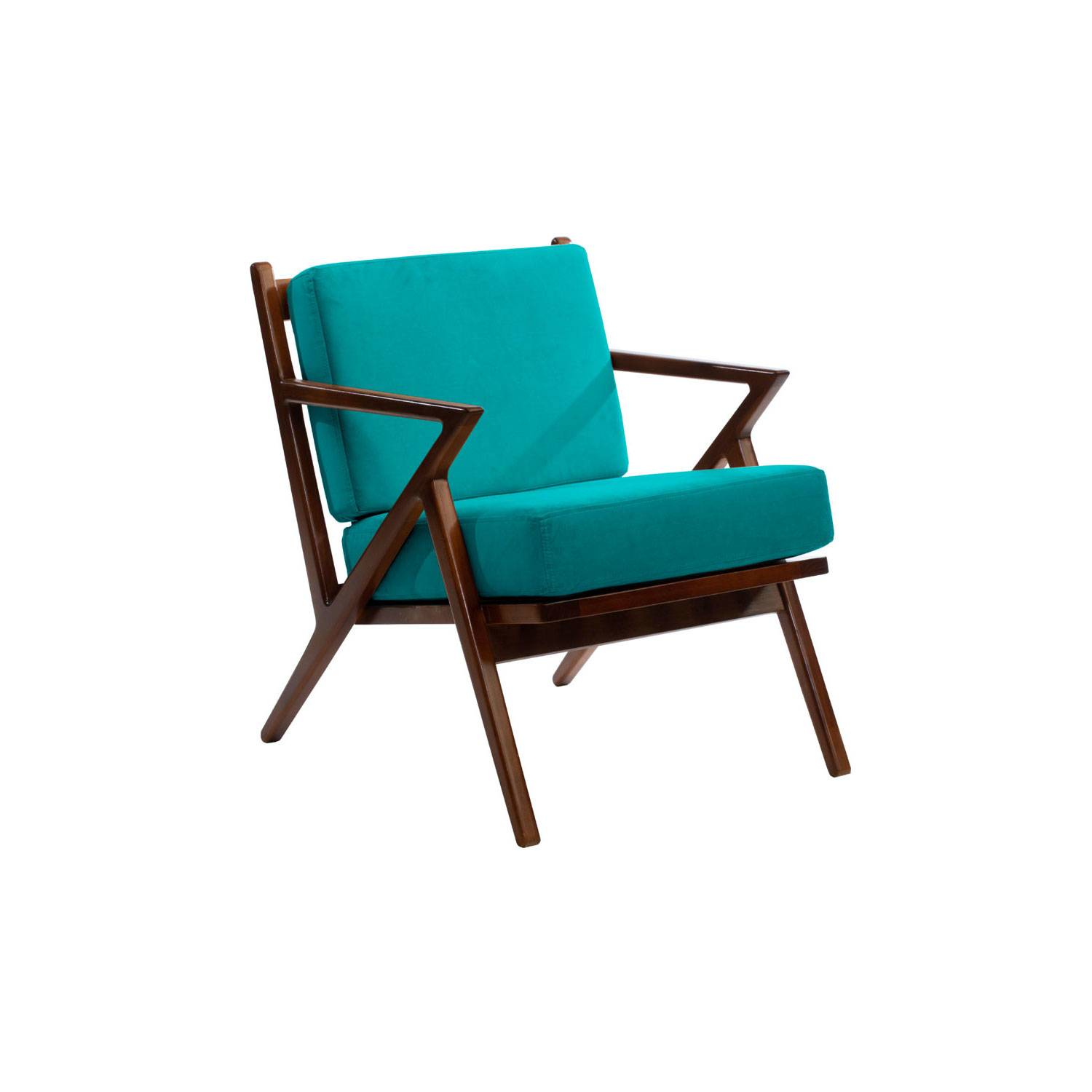 SITIAL LATAM HOME BREMEN 1 CUERPO TURQUESA TELA VELVET - 3