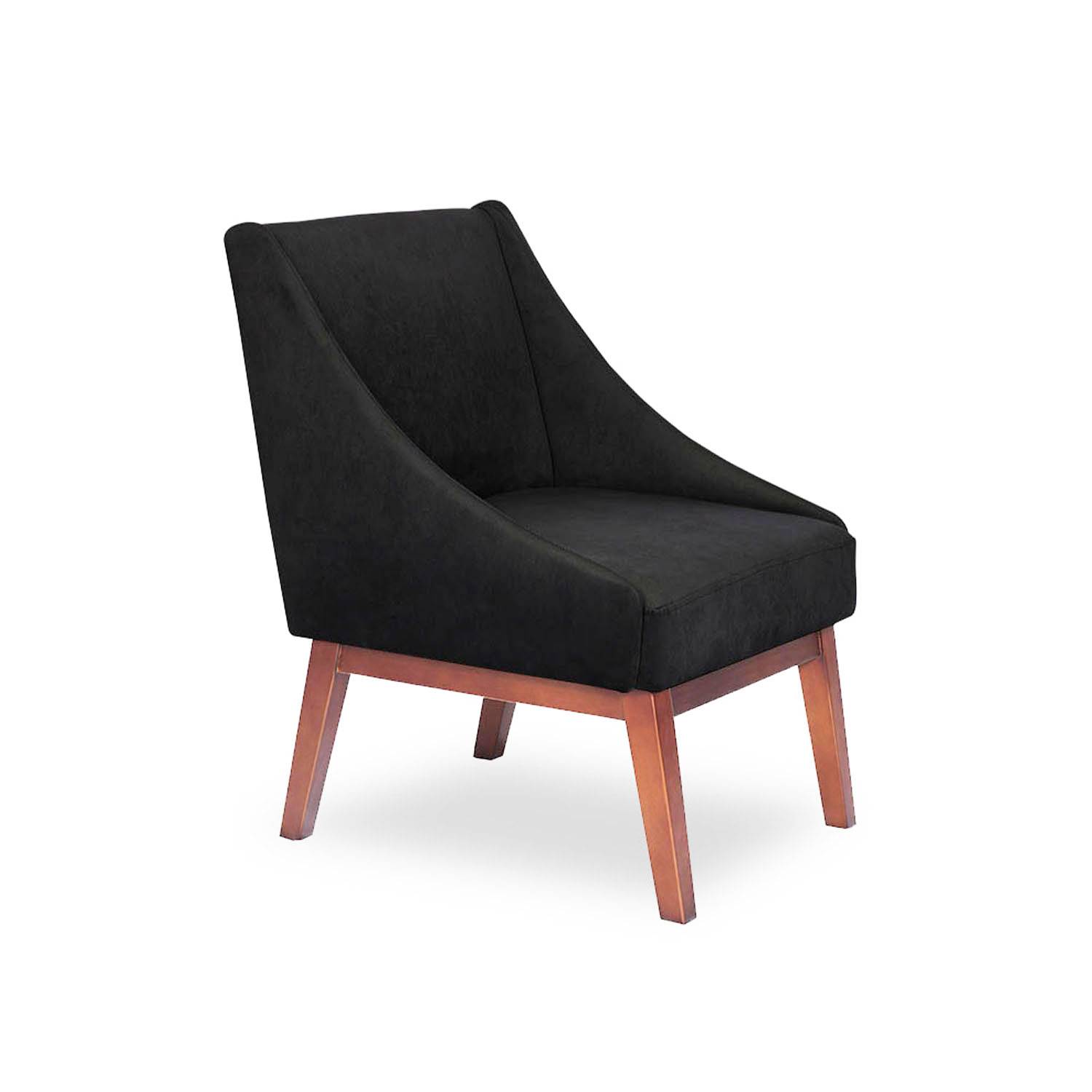 SITIAL LATAM HOME BERLIN 1 CUERPO NEGRO TELA VELVET - 3