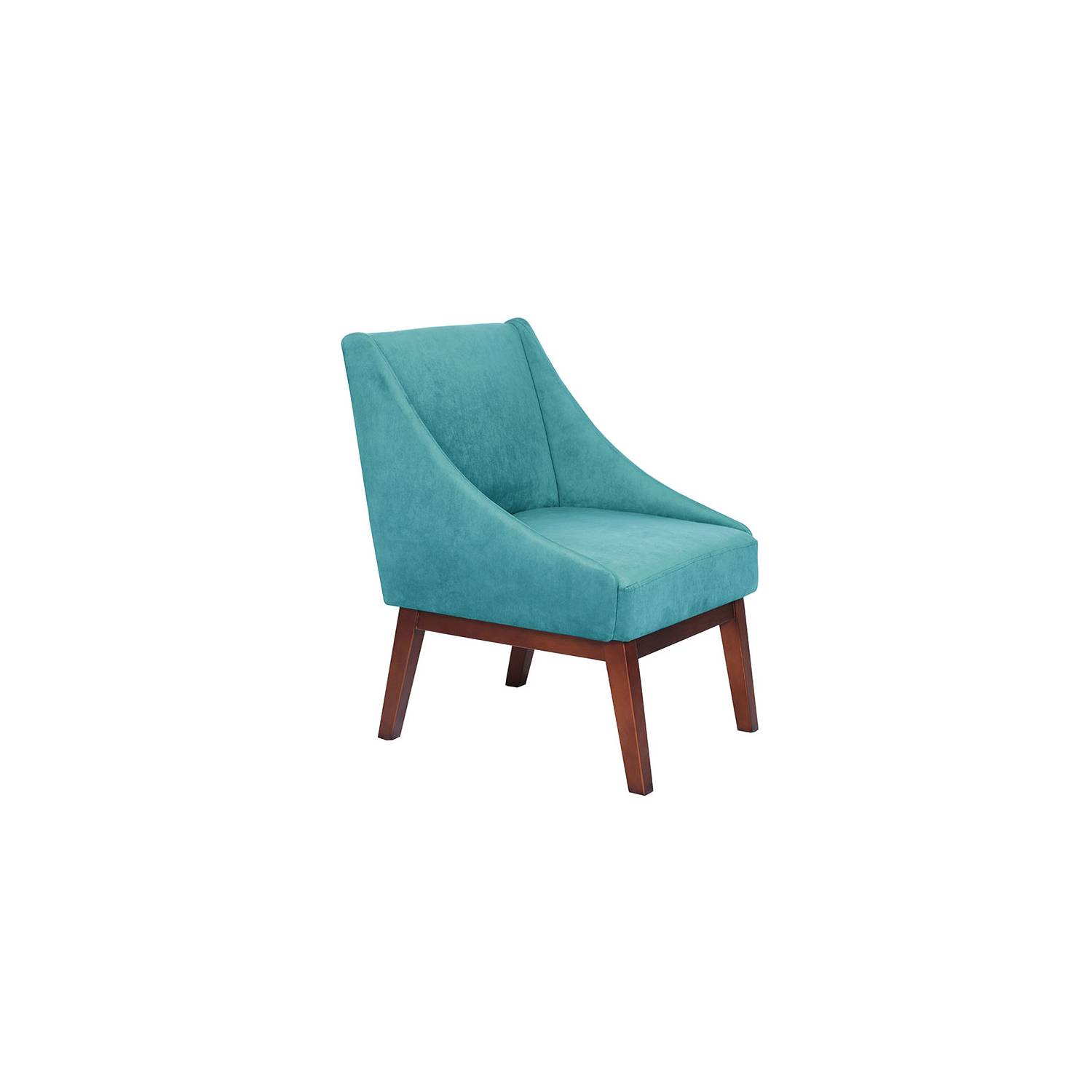 SITIAL LATAM HOME BERLIN 1 CUERPO TURQUESA TELA VELVET - 3