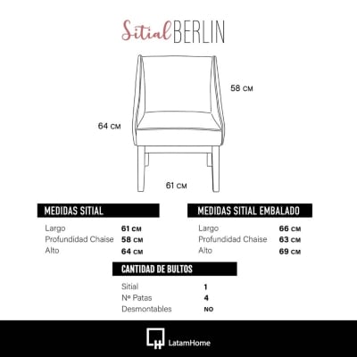 SITIAL LATAM HOME BERLIN 1 CUERPO CUERO KENTUCKY TABACO - 4