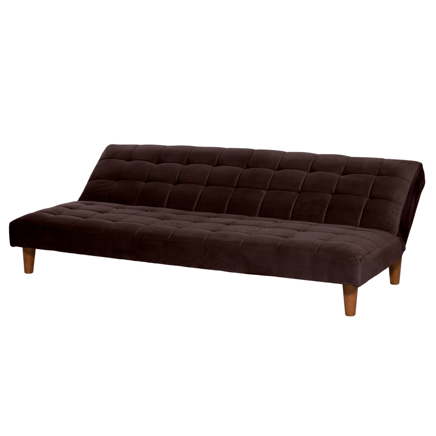 FUTON LATAM HOME TURIN 3 CUERPOS CHOCOLATE TELA VELVET - 3