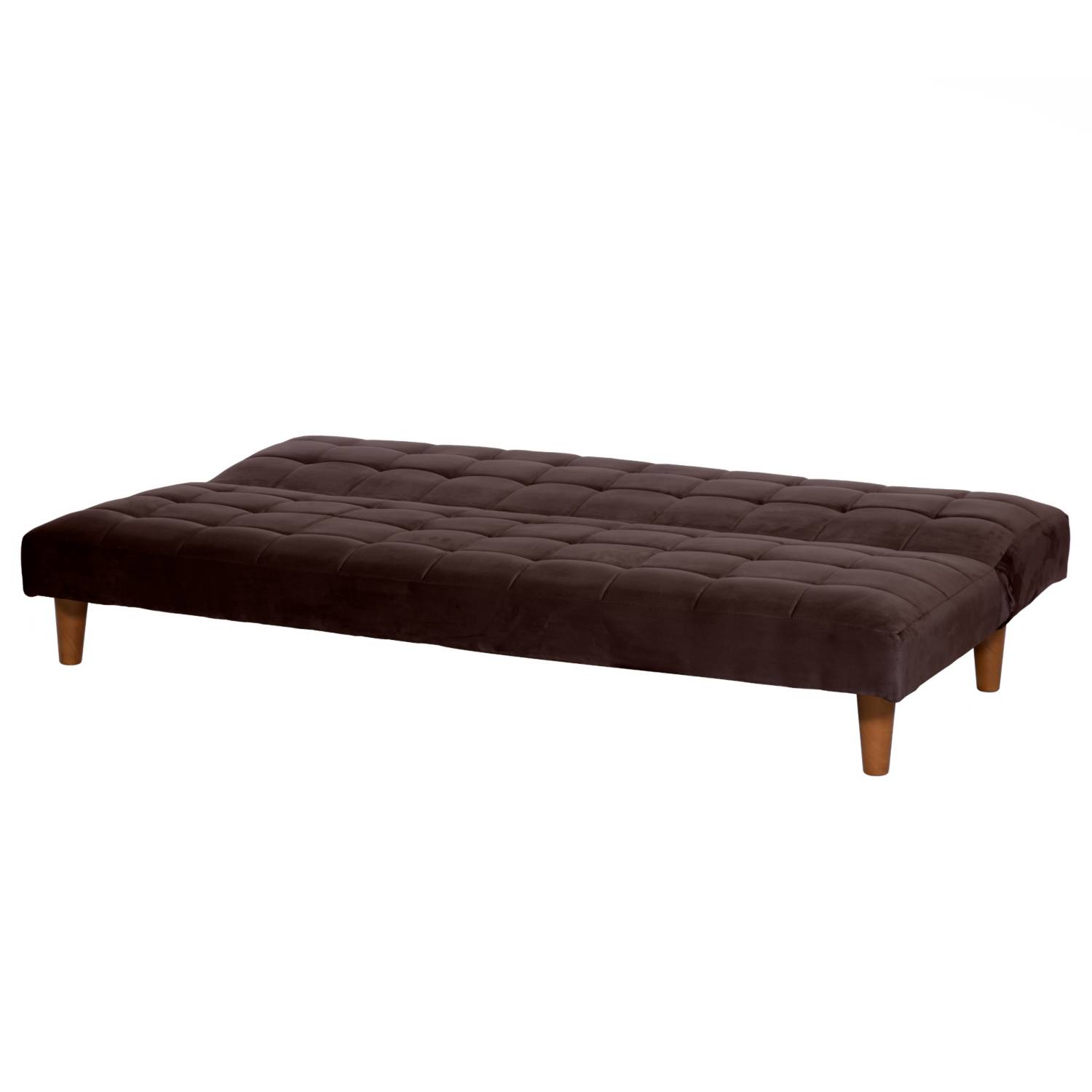 FUTON LATAM HOME TURIN 3 CUERPOS CHOCOLATE TELA VELVET - 4