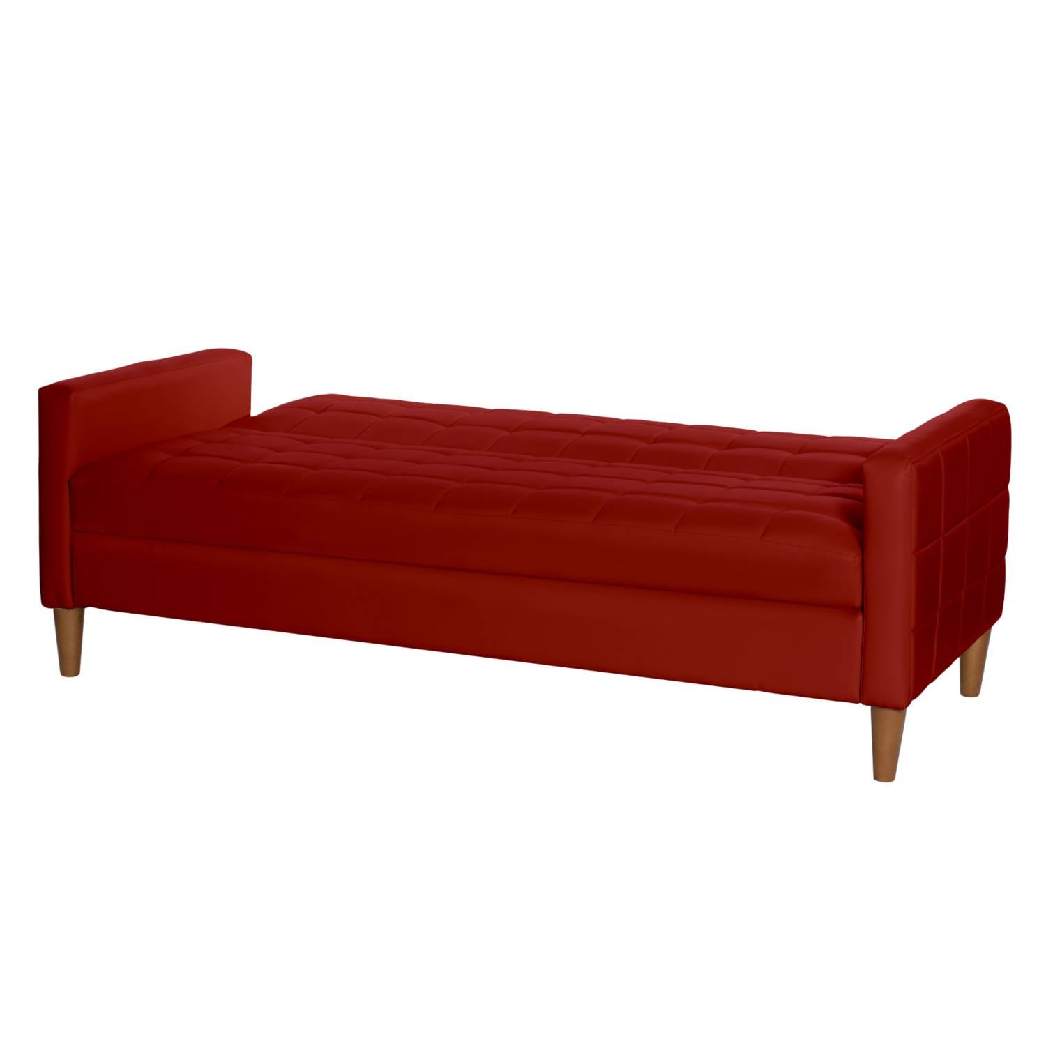 FUTON LATAM HOME GENOVA 3 CUERPOS ROJO PU - 4