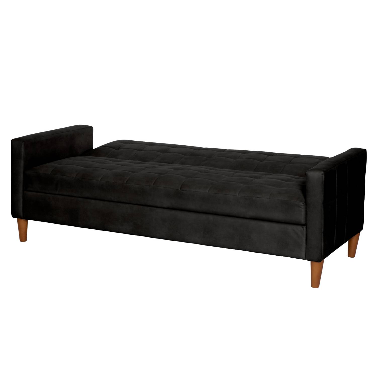 FUTON LATAM HOME GENOVA 3 CUERPOS CUERO KENTUCKY NEGRO - 4