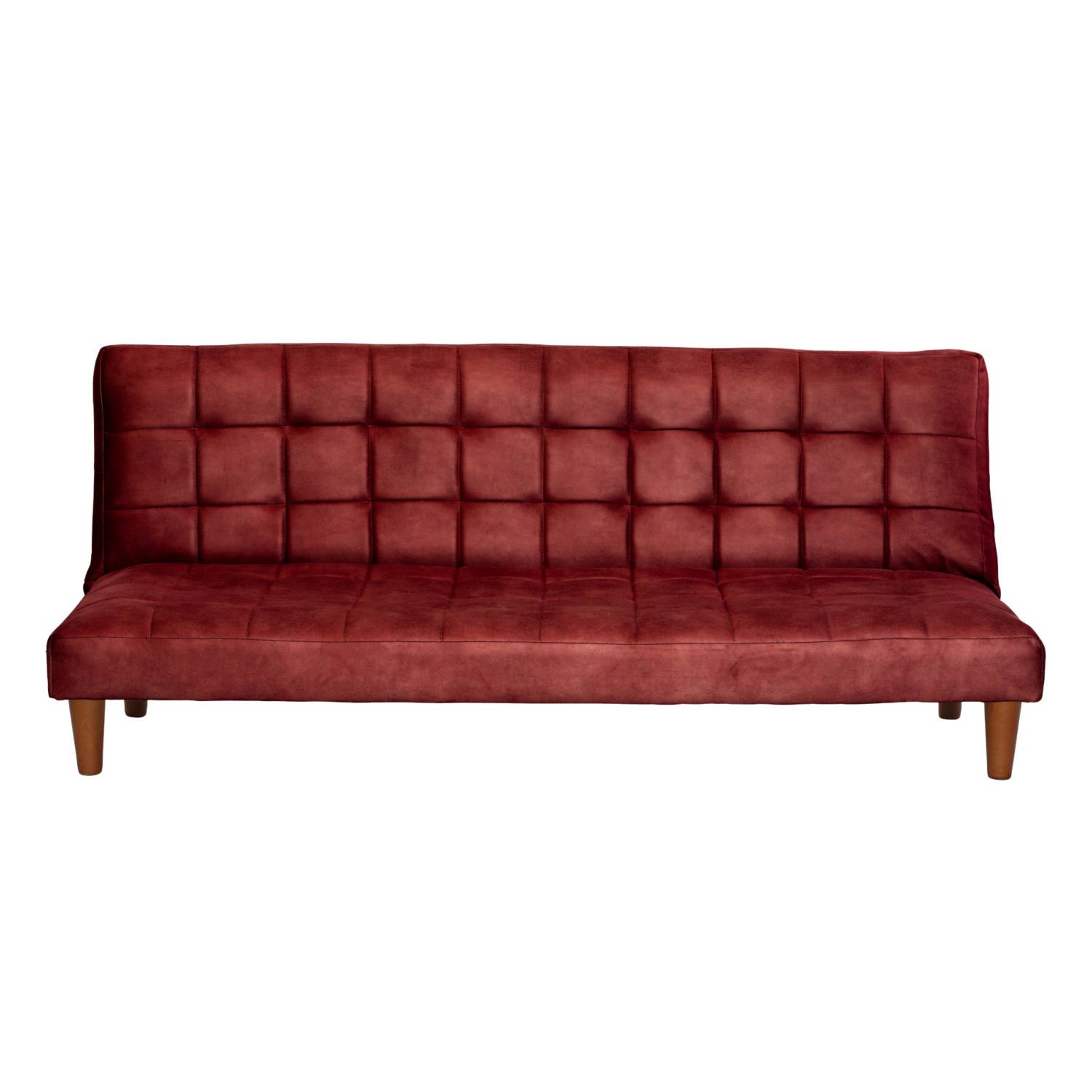 FUTON LATAM HOME TURIN 3 CUERPOS CUERO KENTUCKY ROJO - 1