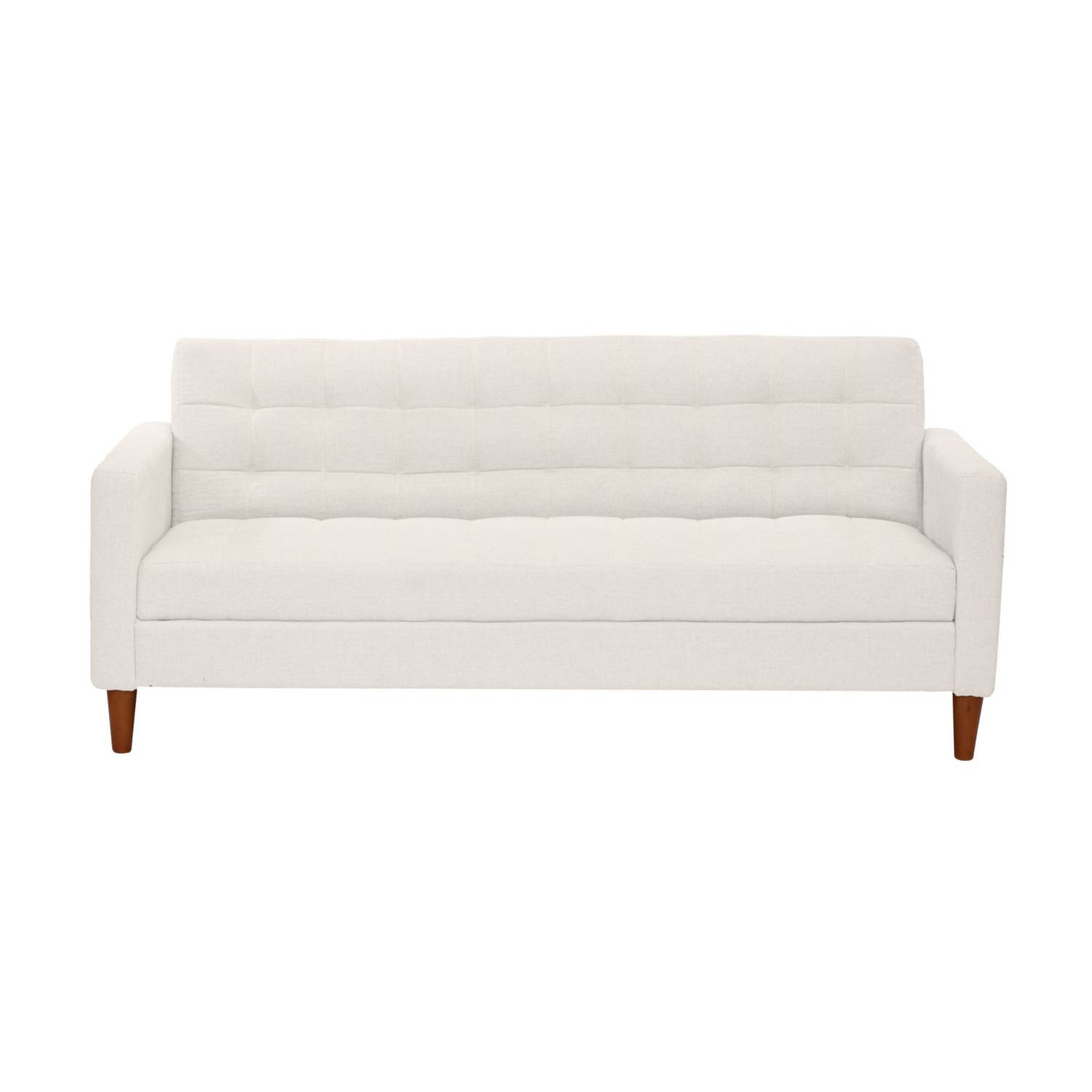 FUTON GENOVA LINO EN COLOR BLANCO - 1