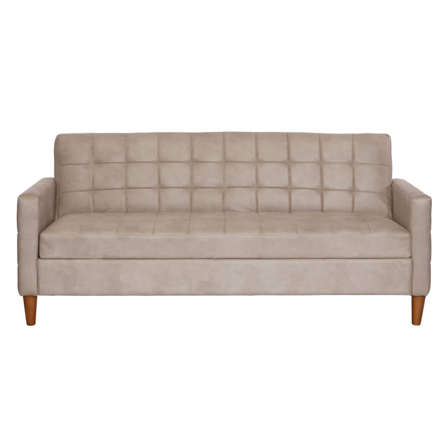 FUTON LATAM HOME GENOVA 3 CUERPOS CUERO KENTUCKY BEIGE - 1