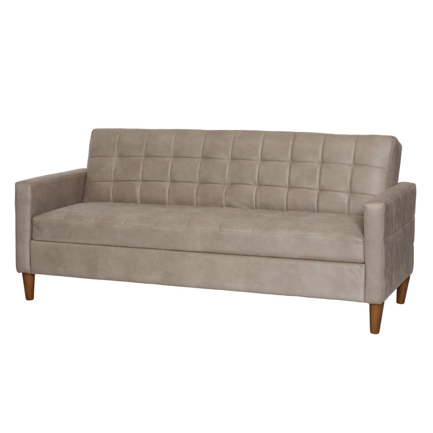 FUTON LATAM HOME GENOVA 3 CUERPOS CUERO KENTUCKY BEIGE - 2