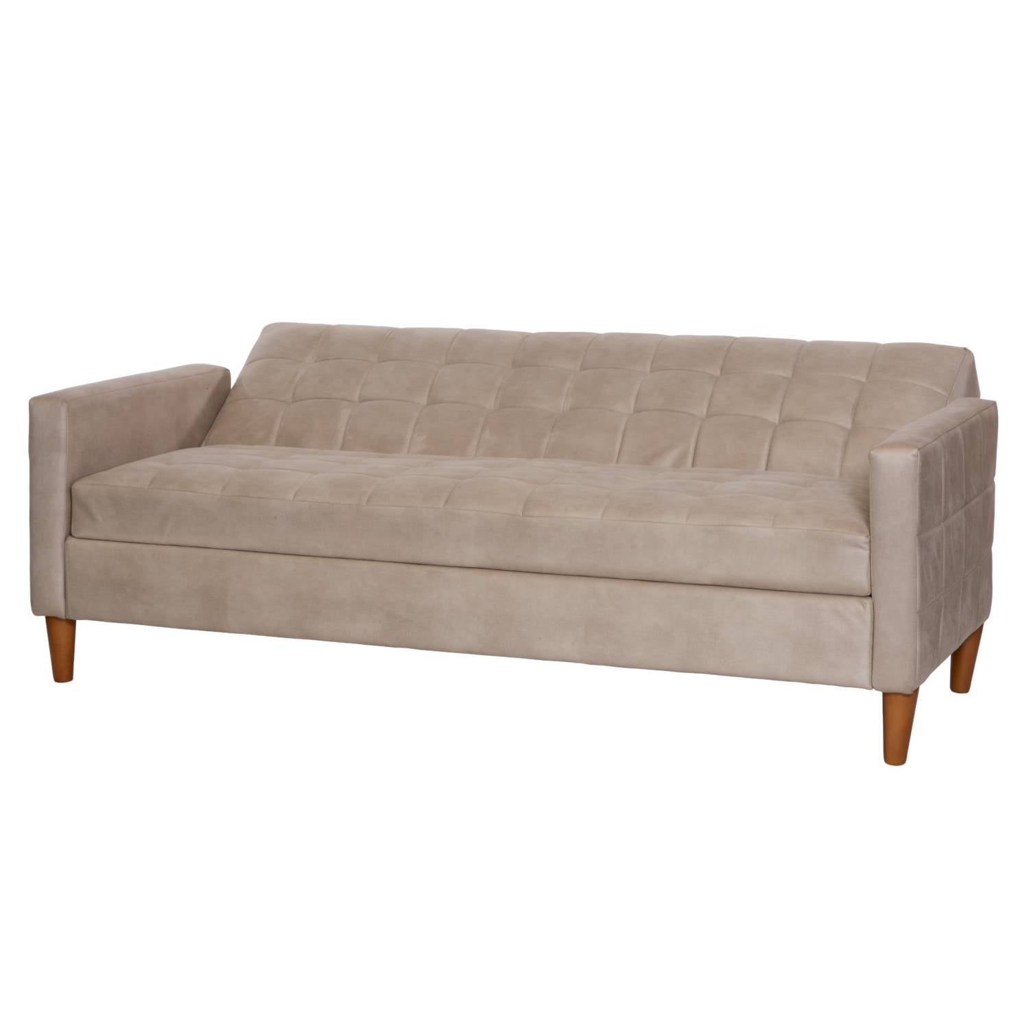 FUTON LATAM HOME GENOVA 3 CUERPOS CUERO KENTUCKY BEIGE - 3