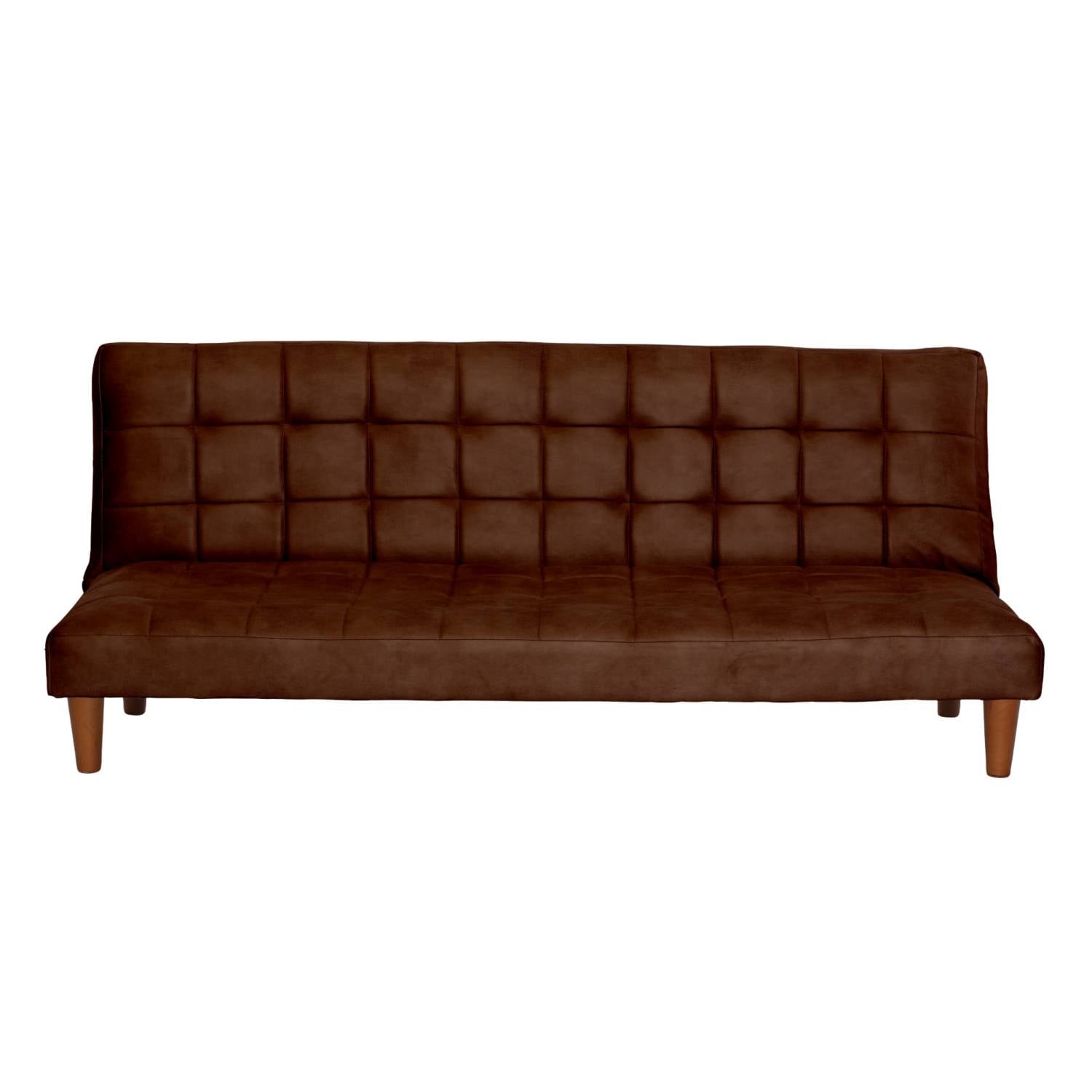 FUTON LATAM HOME TURIN 3 CUERPOS CUERO KENTUCKY CAFE MORO - 1