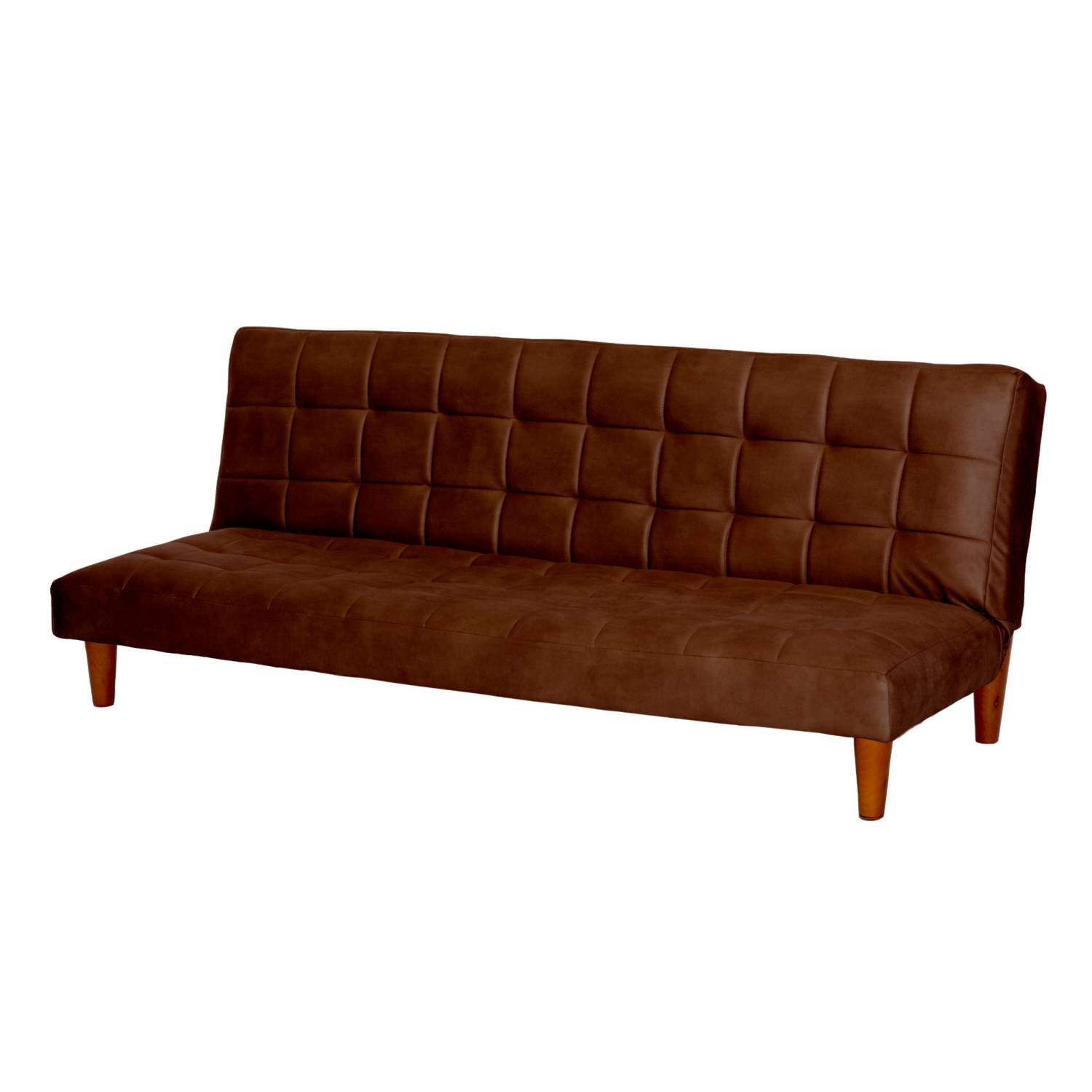 FUTON LATAM HOME TURIN 3 CUERPOS CUERO KENTUCKY CAFE MORO - 2