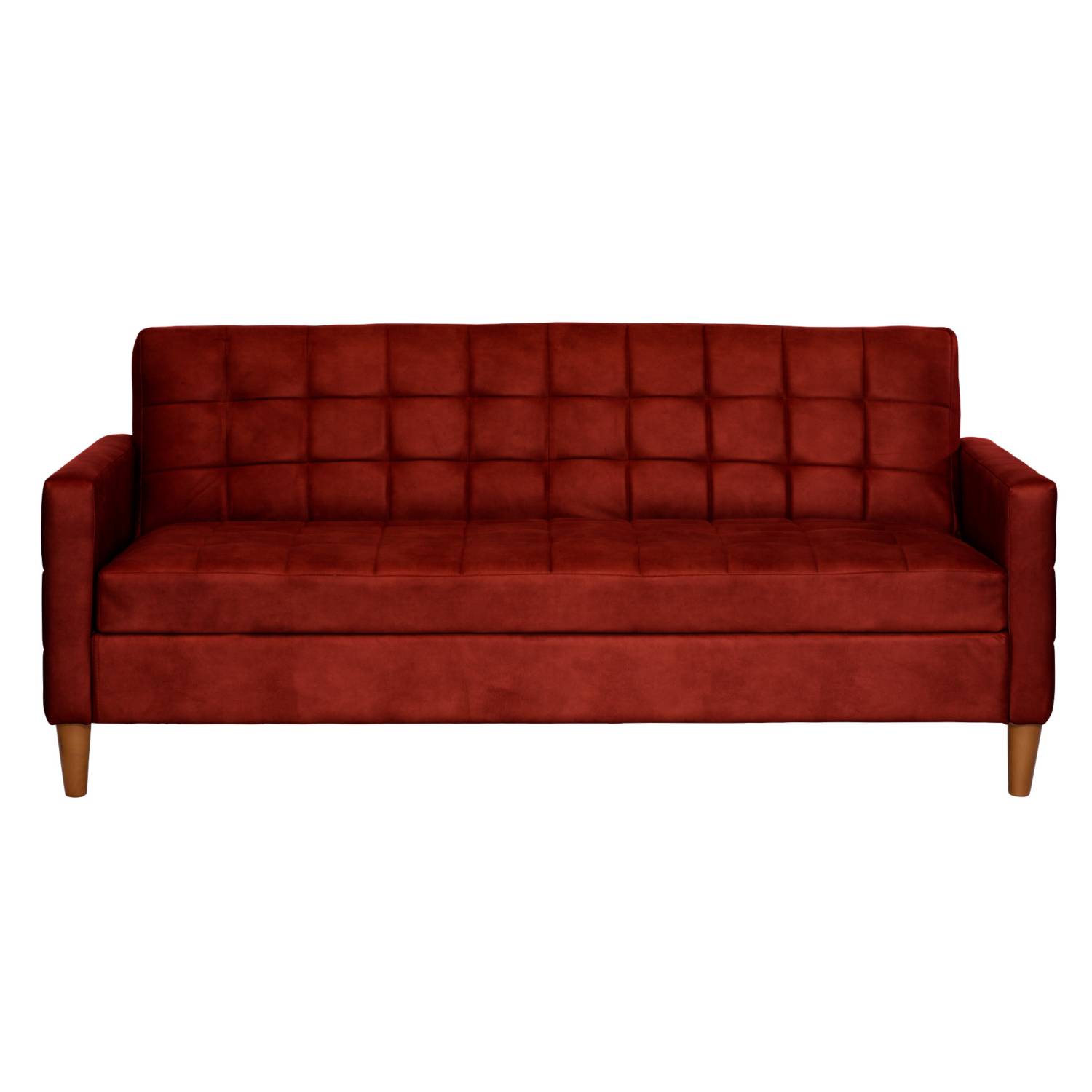FUTON LATAM HOME GENOVA 3 CUERPOS CUERO KENTUCKY ROJO - 1