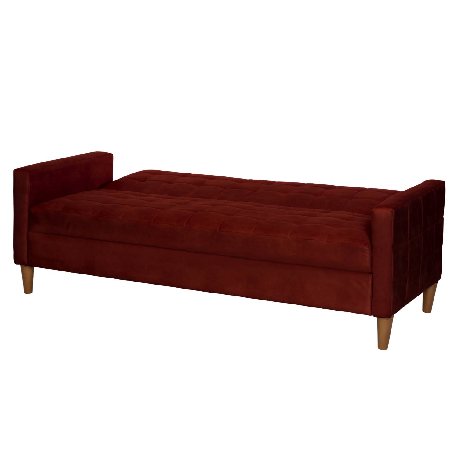 FUTON LATAM HOME GENOVA 3 CUERPOS CUERO KENTUCKY ROJO - 4