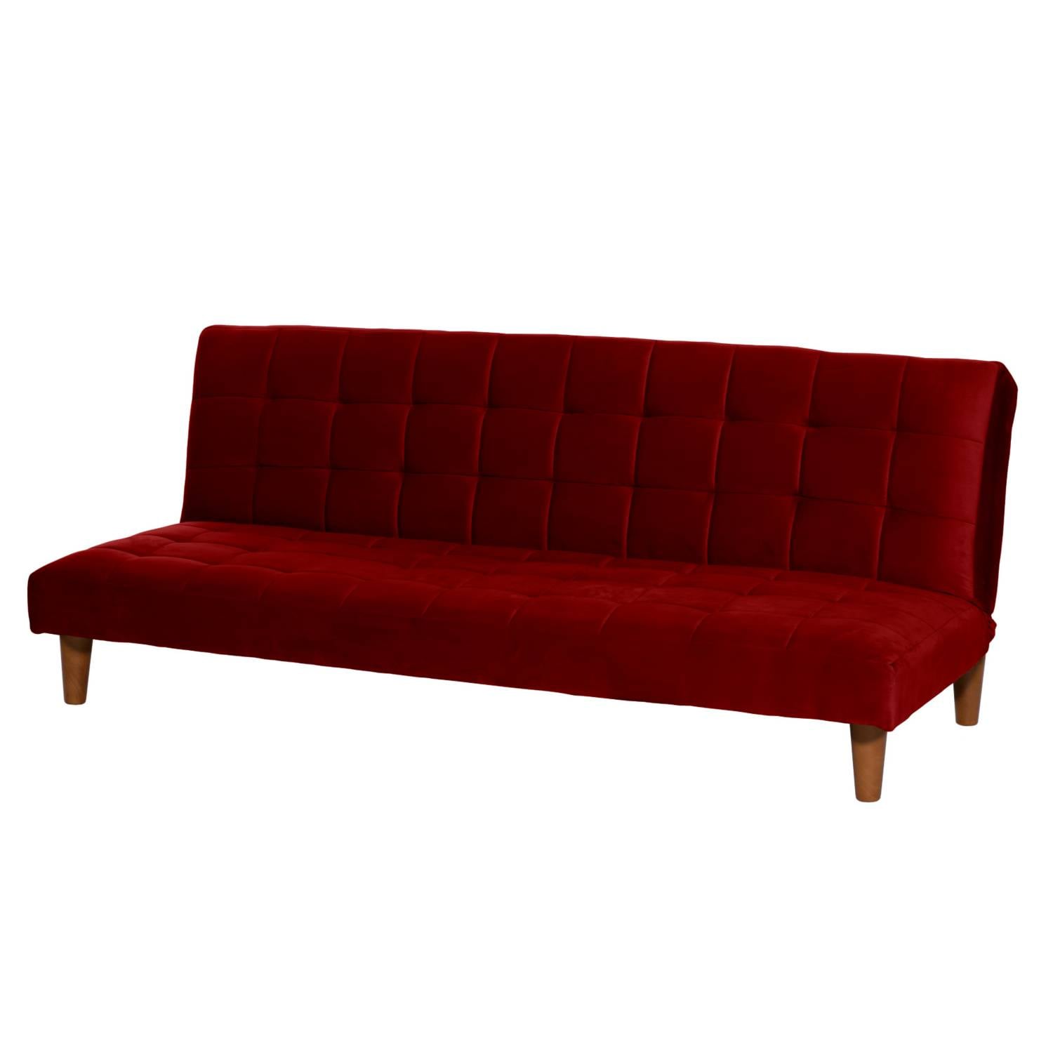 FUTON LATAM HOME TURIN 3 CUERPOS BURDEO TELA VELVET - 2