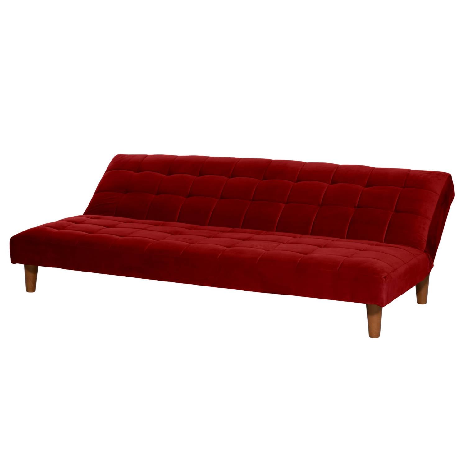 FUTON LATAM HOME TURIN 3 CUERPOS BURDEO TELA VELVET - 3