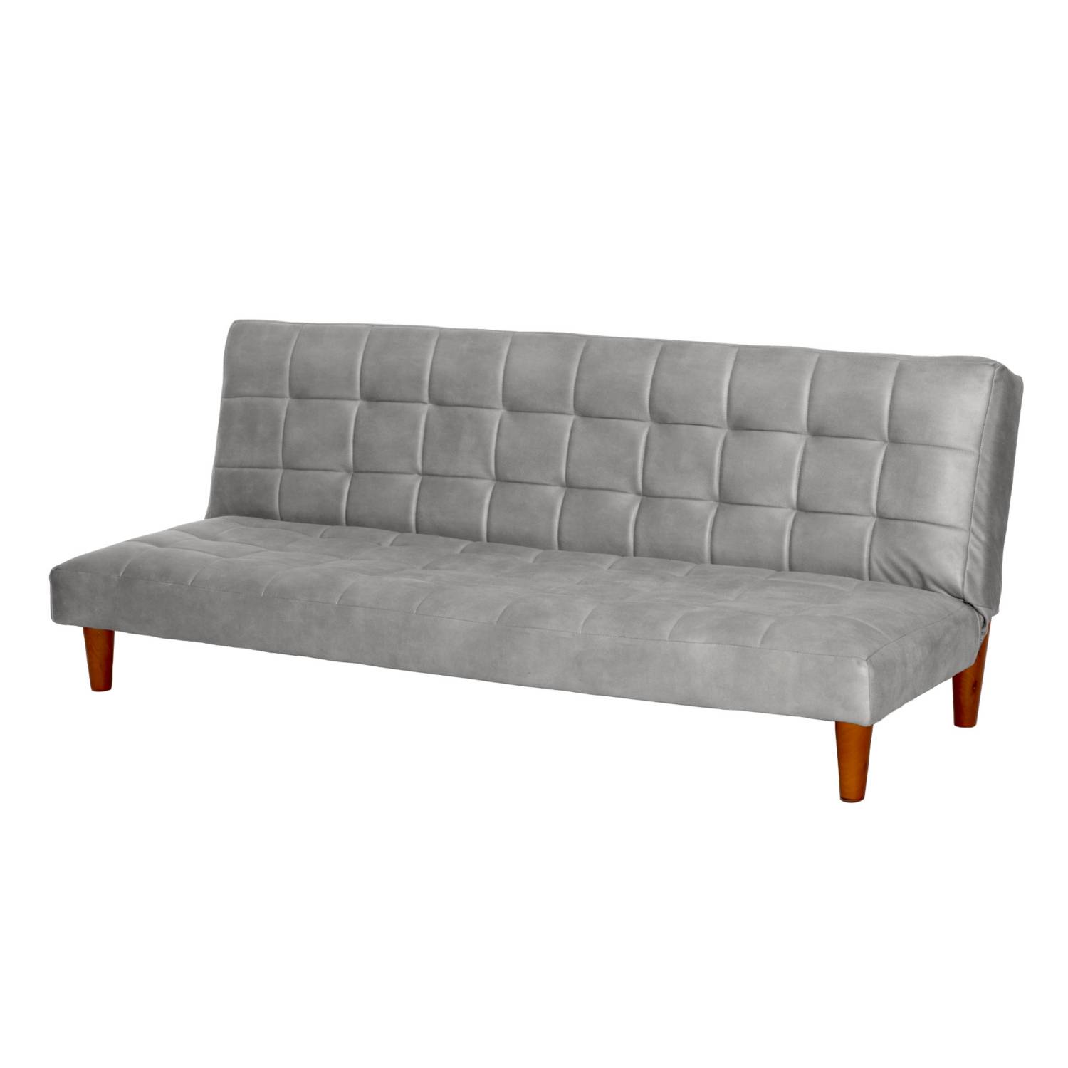 FUTON LATAM HOME TURIN 3 CUERPOS CUERO KENTUCKY GRIS - 2