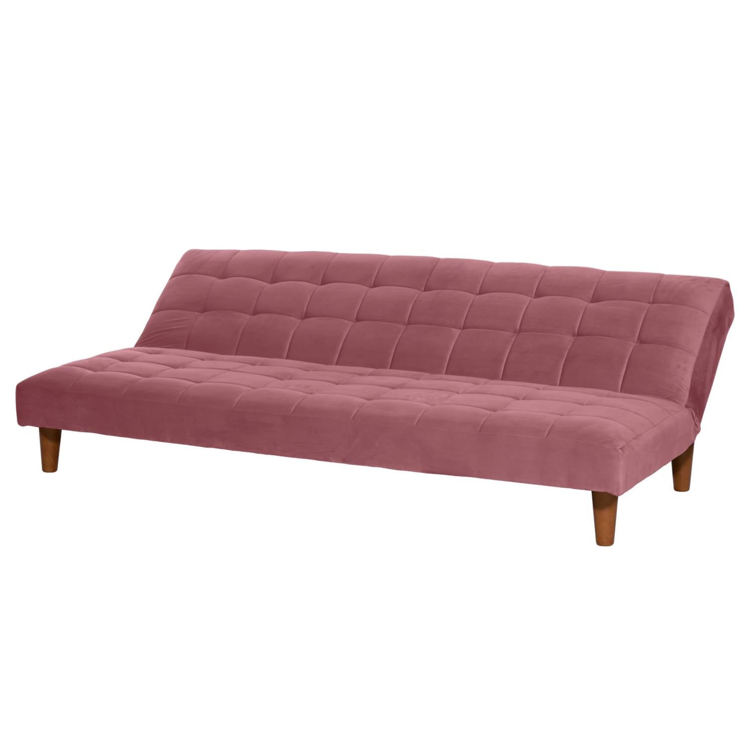 FUTON LATAM HOME TURIN 3 CUERPOS PALO ROSA TELA VELVET - 3