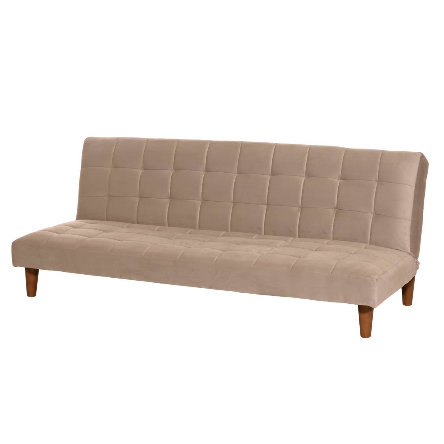 FUTON LATAM HOME TURIN 3 CUERPOS BEIGE TELA VELVET - 2