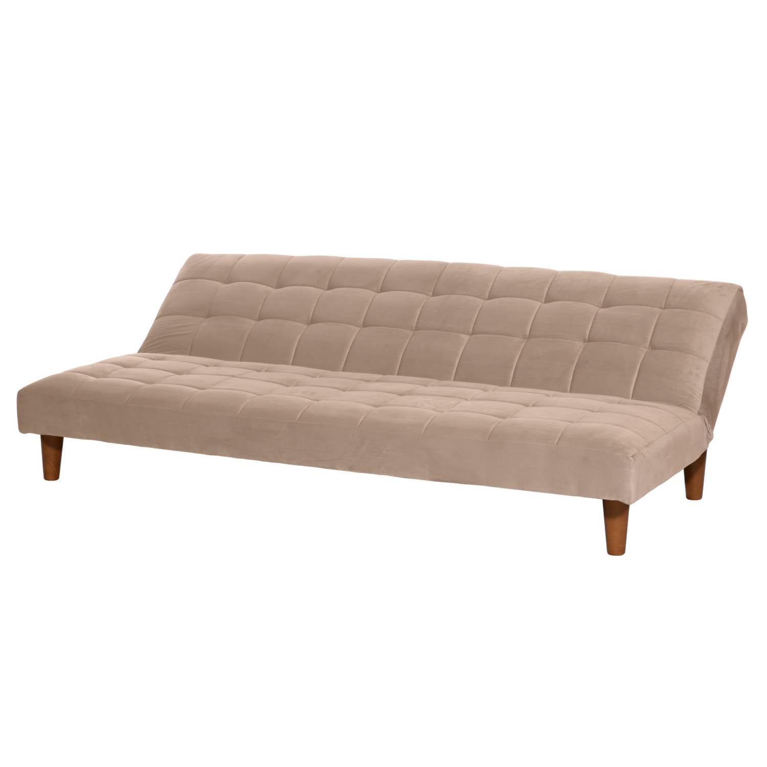 FUTON LATAM HOME TURIN 3 CUERPOS BEIGE TELA VELVET - 3
