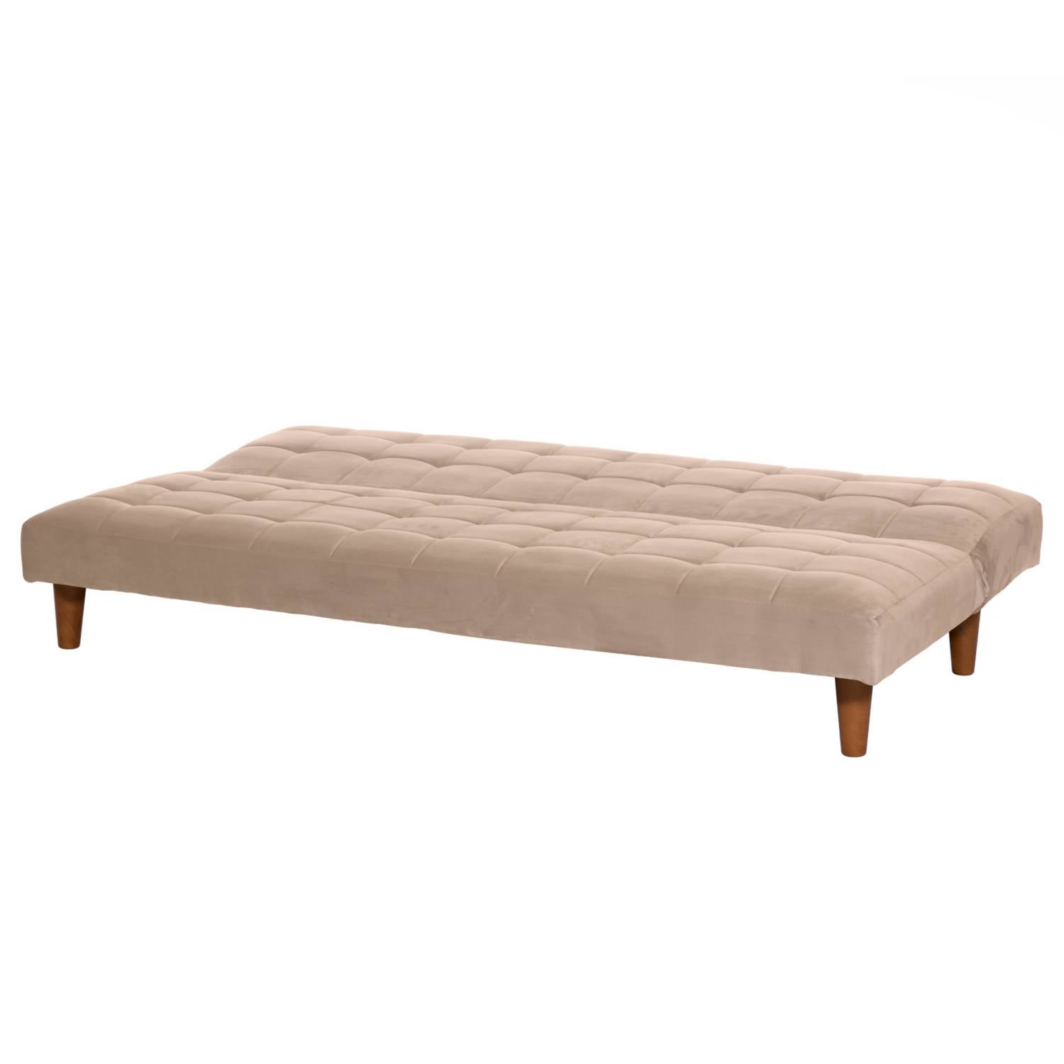 FUTON LATAM HOME TURIN 3 CUERPOS BEIGE TELA VELVET - 4