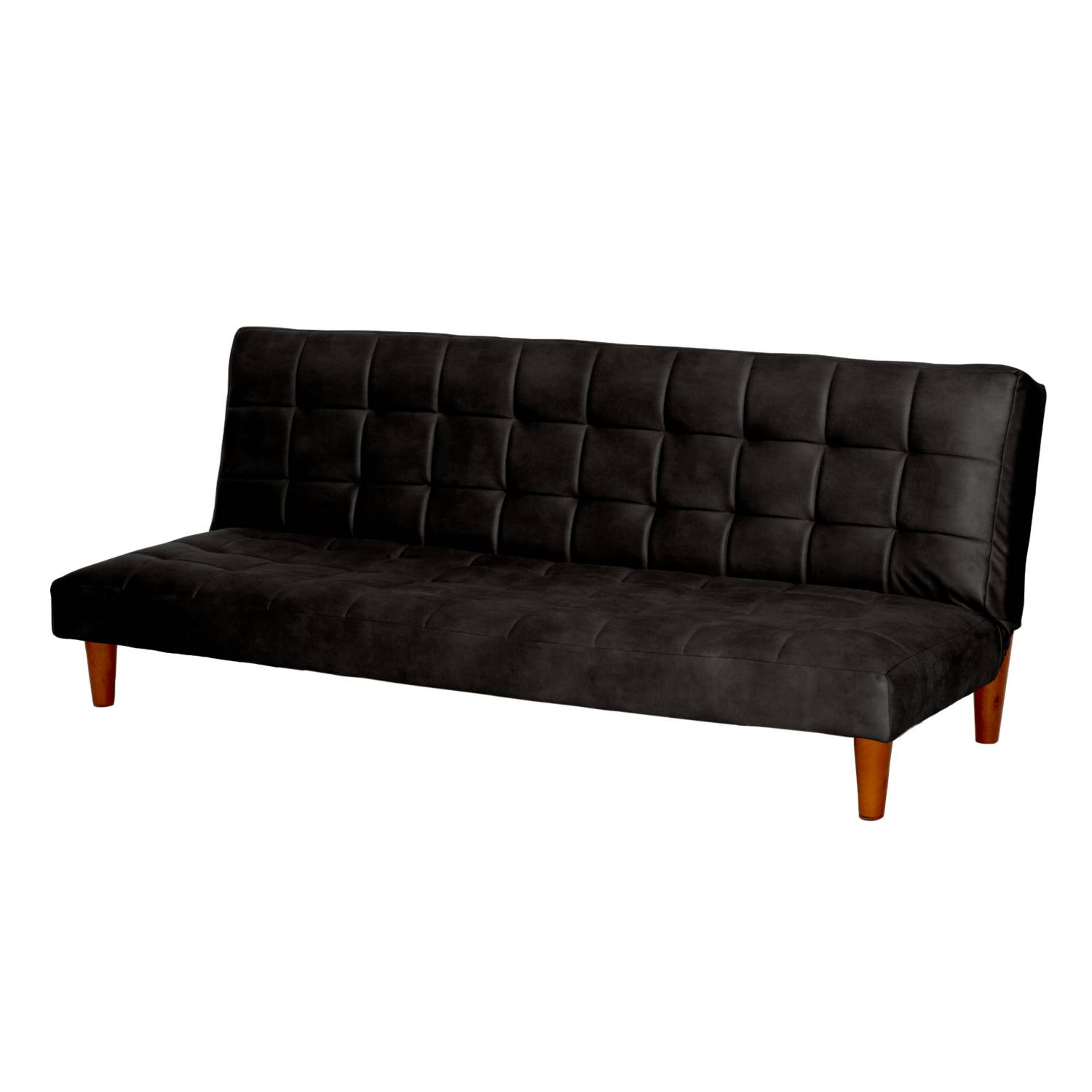 FUTON LATAM HOME TURIN 3 CUERPOS CUERO KENTUCKY NEGRO - 2