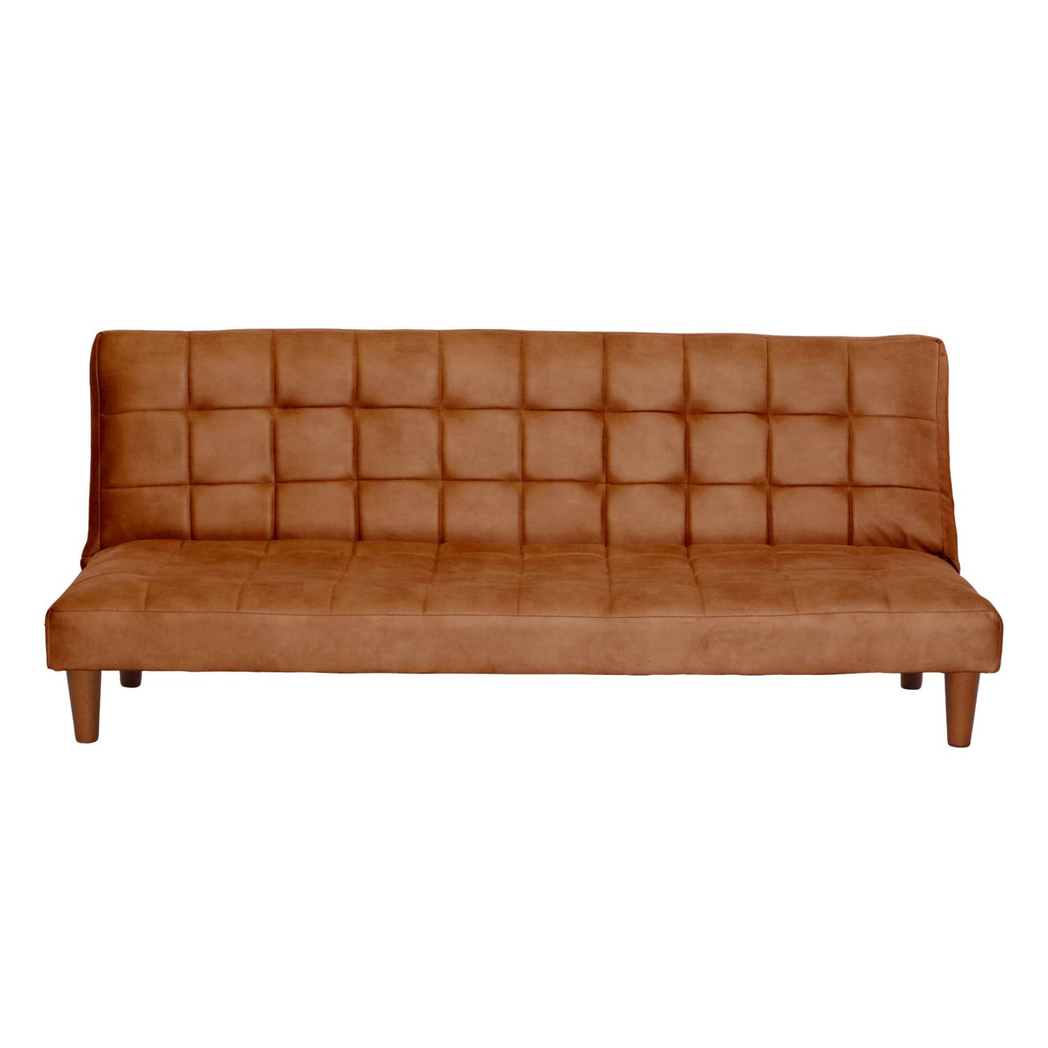 FUTON LATAM HOME TURIN 3 CUERPOS CUERO KENTUCKY TABACO - 1