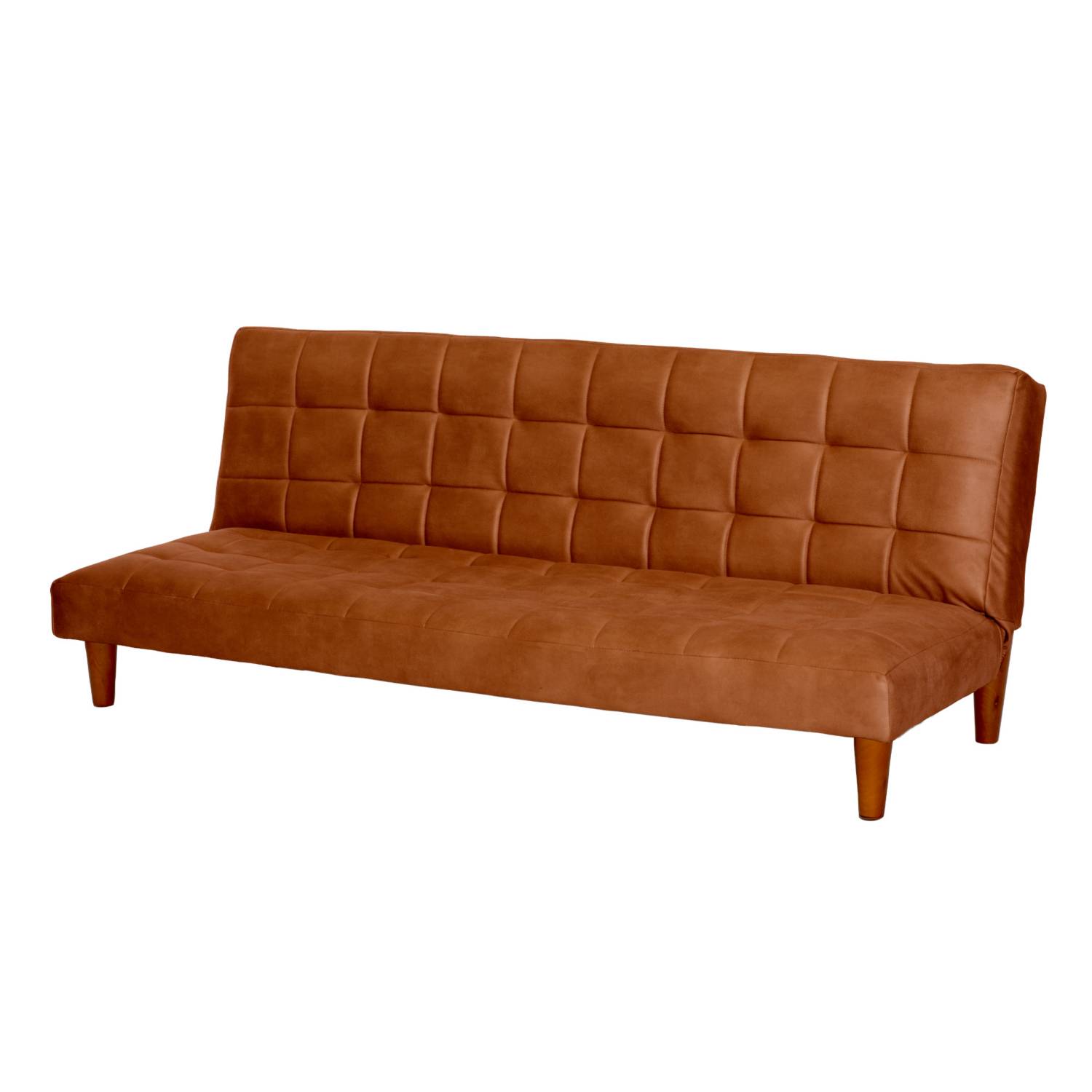 FUTON LATAM HOME TURIN 3 CUERPOS CUERO KENTUCKY TABACO - 2