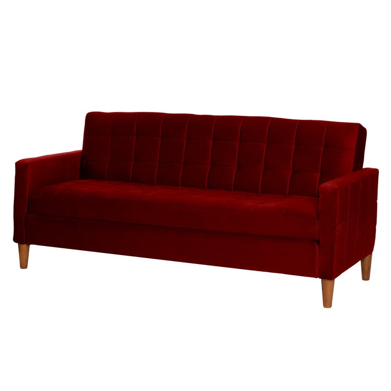 FUTON LATAM HOME GENOVA 3 CUERPOS BURDEO TELA VELVET - 3