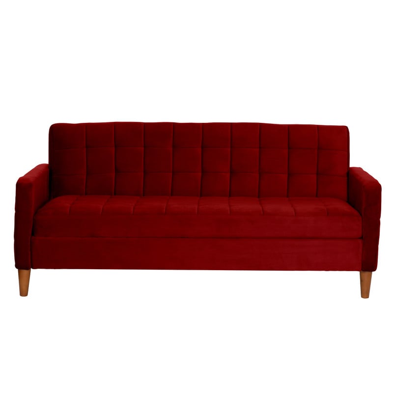 FUTON LATAM HOME GENOVA 3 CUERPOS BURDEO TELA VELVET - 7