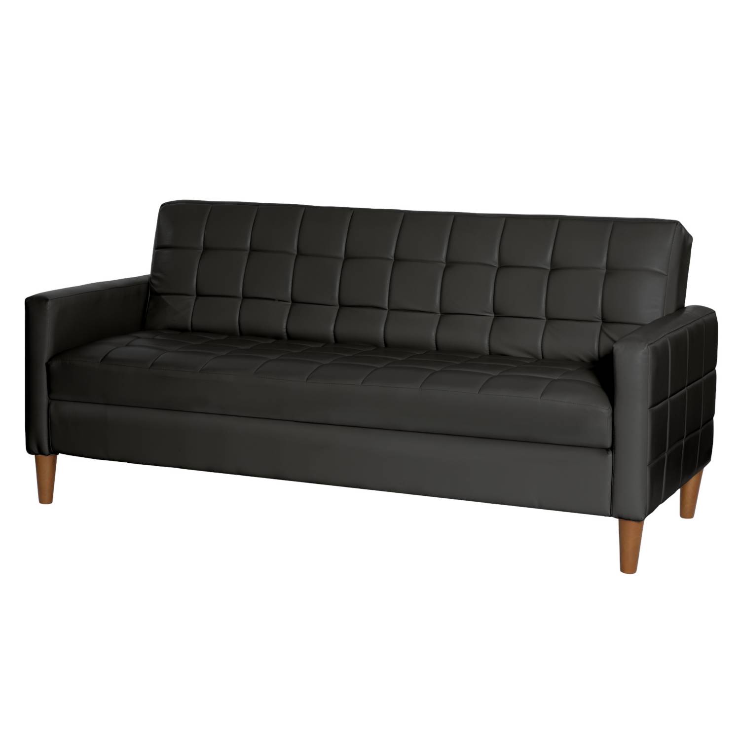 FUTON LATAM HOME GENOVA 3 CUERPOS NEGRO PU - 2