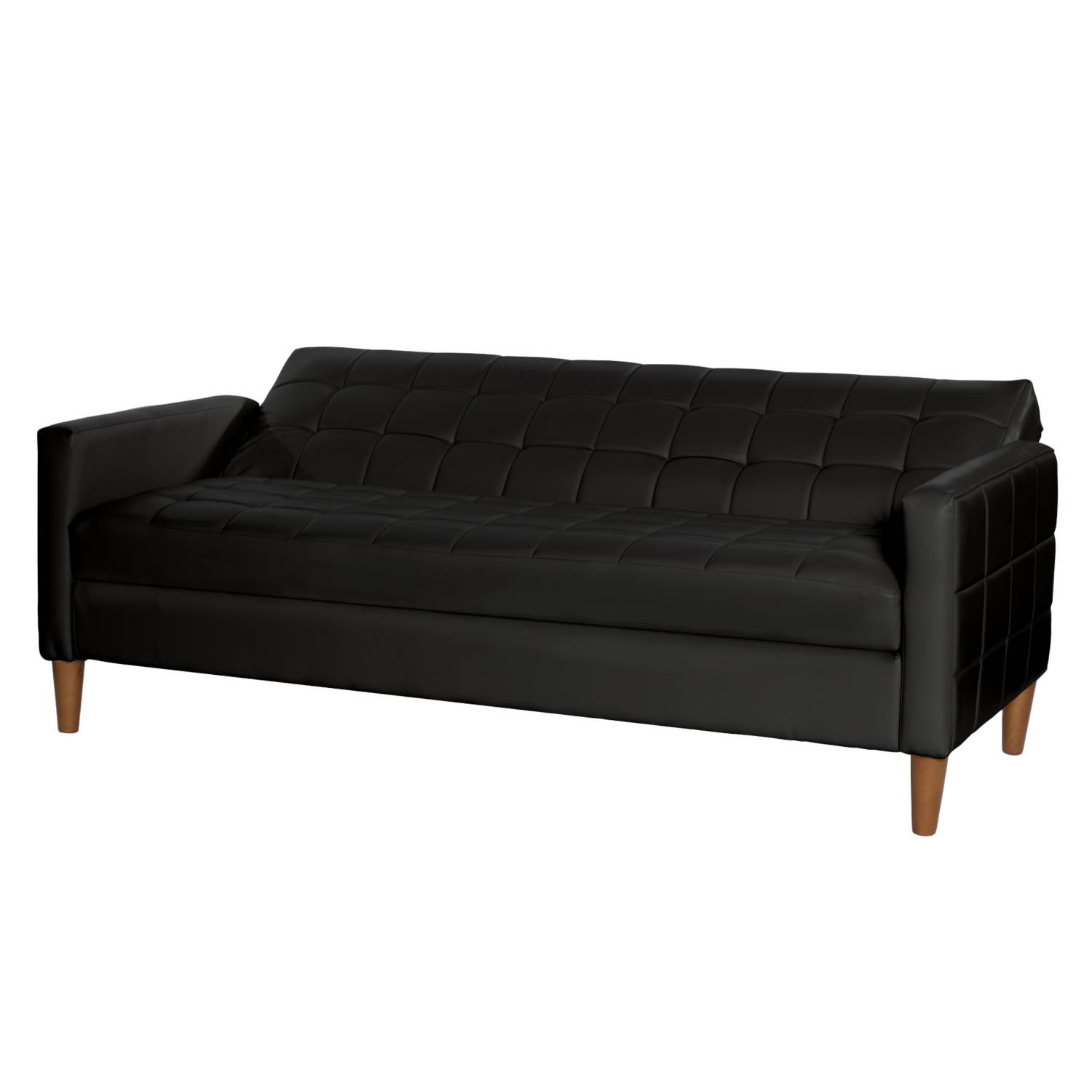 FUTON LATAM HOME GENOVA 3 CUERPOS NEGRO PU - 3