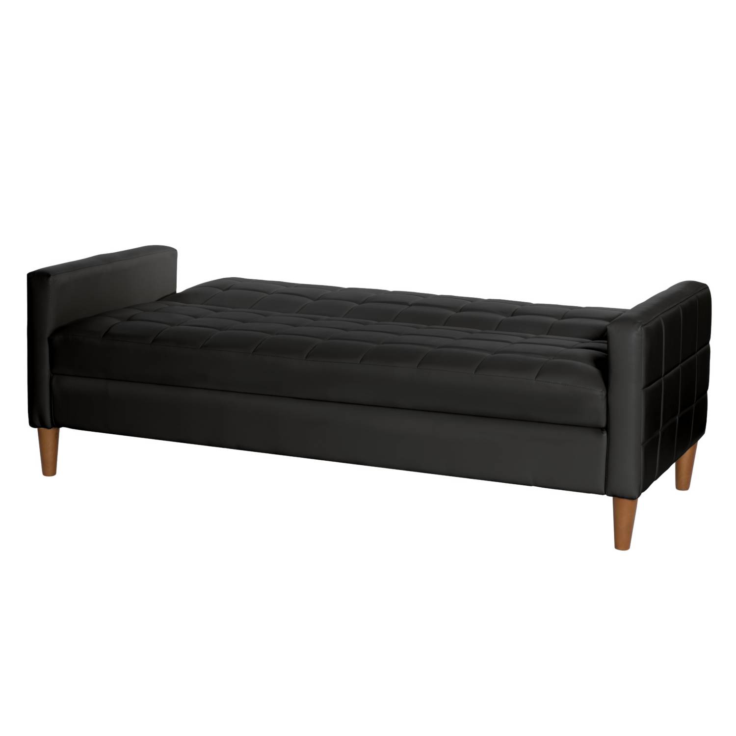 FUTON LATAM HOME GENOVA 3 CUERPOS NEGRO PU - 4