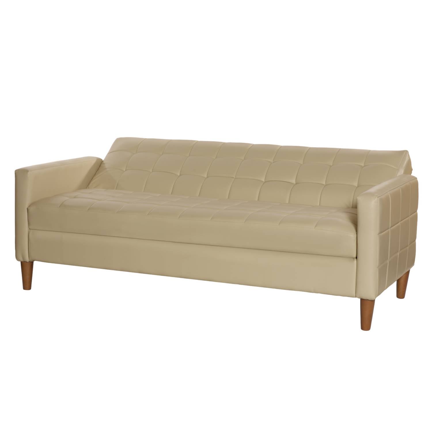 FUTON LATAM HOME GENOVA 3 CUERPOS BEIGE PU - 3