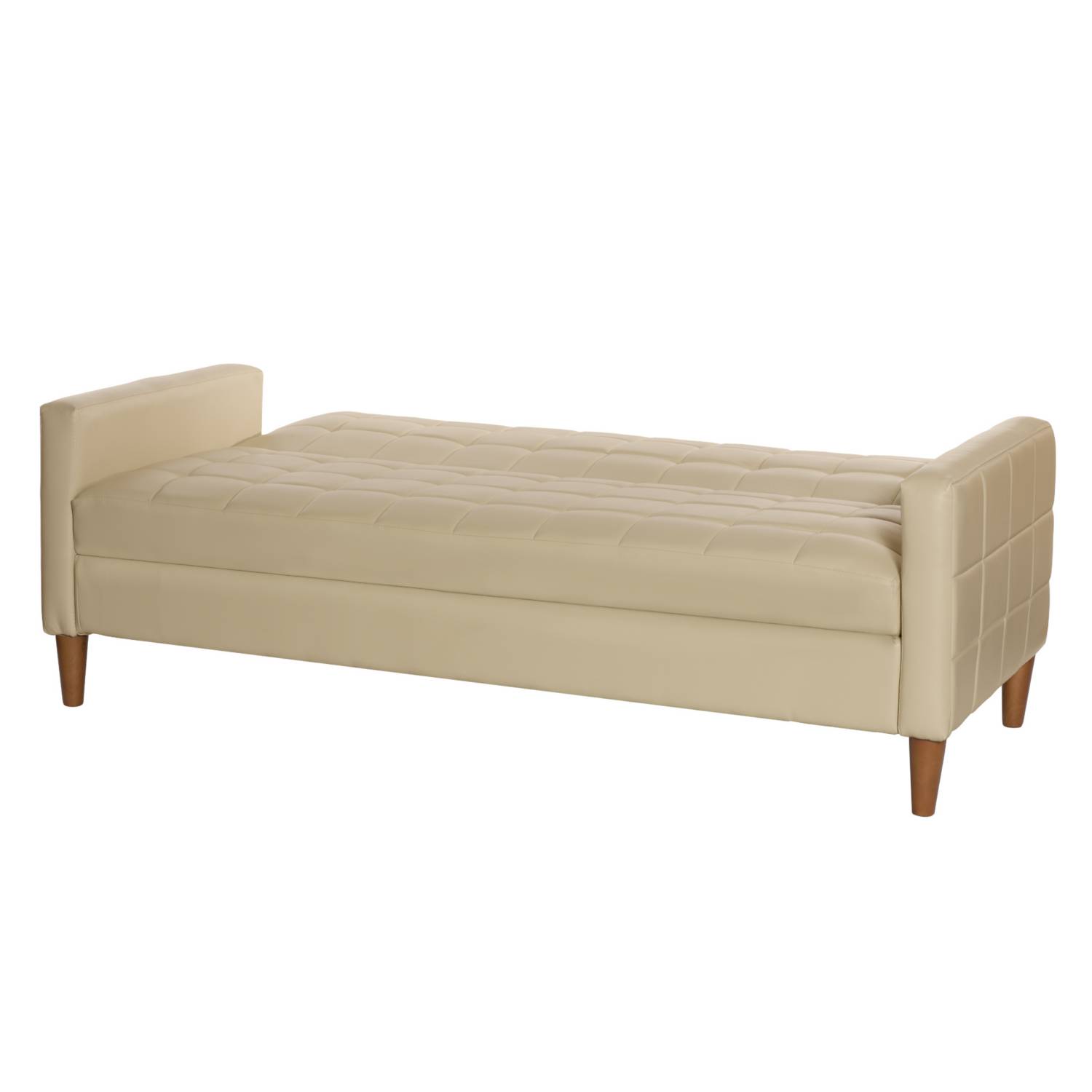 FUTON LATAM HOME GENOVA 3 CUERPOS BEIGE PU - 4