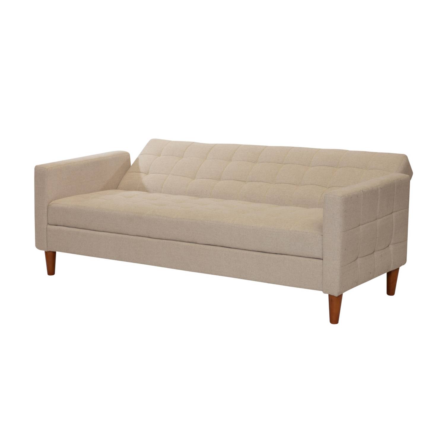 FUTON LATAM HOME GENOVA 3 CUERPOS LINO BEIGE NATURAL - 2