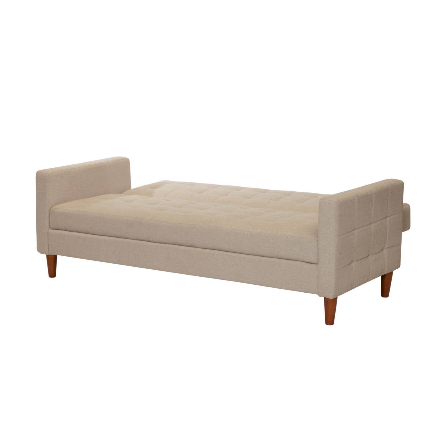 FUTON LATAM HOME GENOVA 3 CUERPOS LINO BEIGE NATURAL - 3
