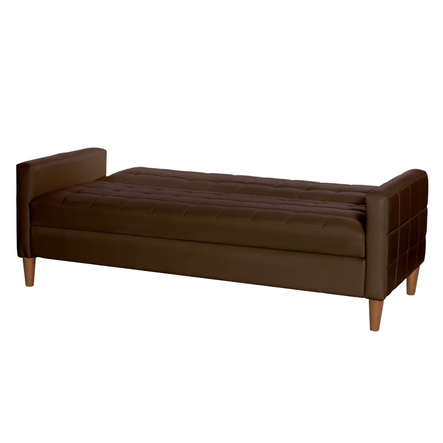 FUTON LATAM HOME GENOVA 3 CUERPOS CHOCOLATE PU - 4