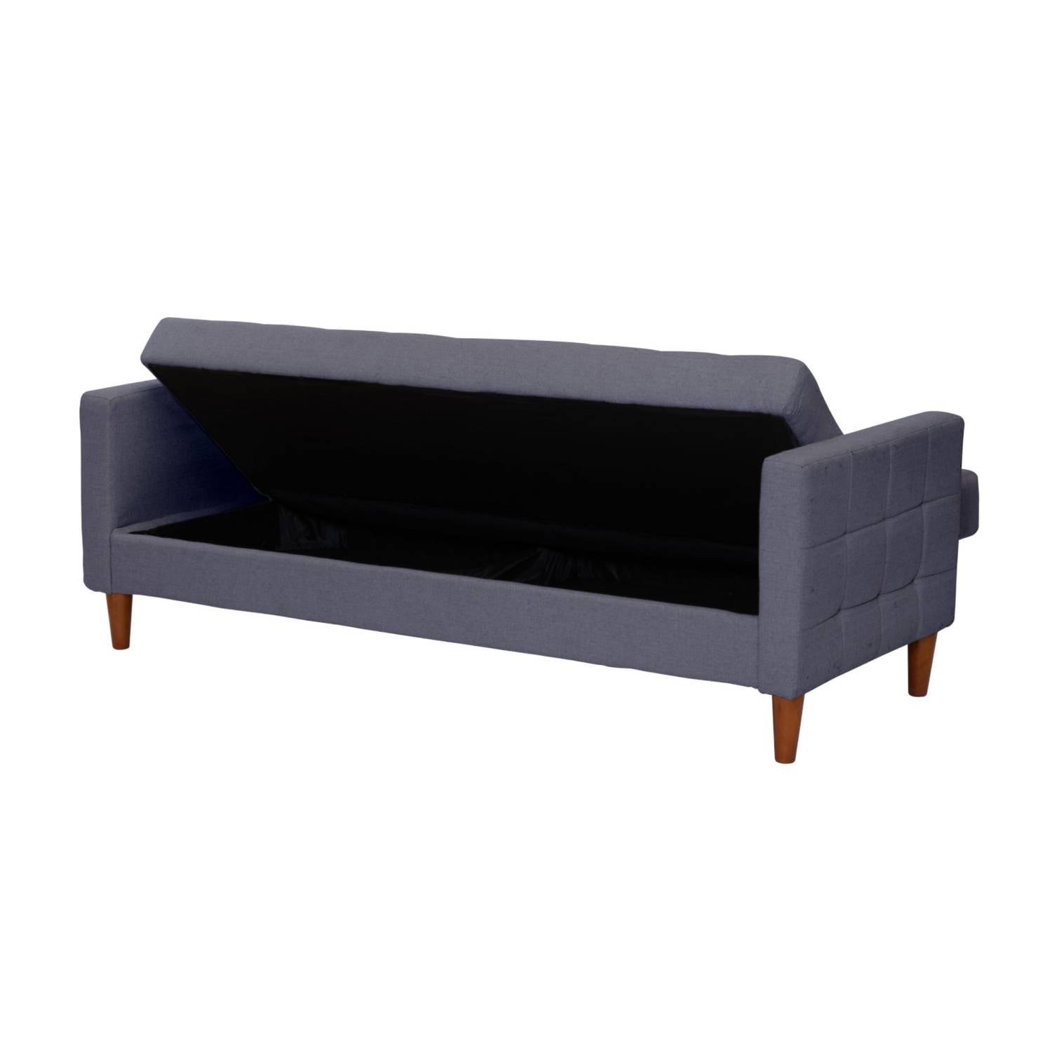 FUTON LATAM HOME GENOVA 3 CUERPOS LINO GRIS OSCURO - 4