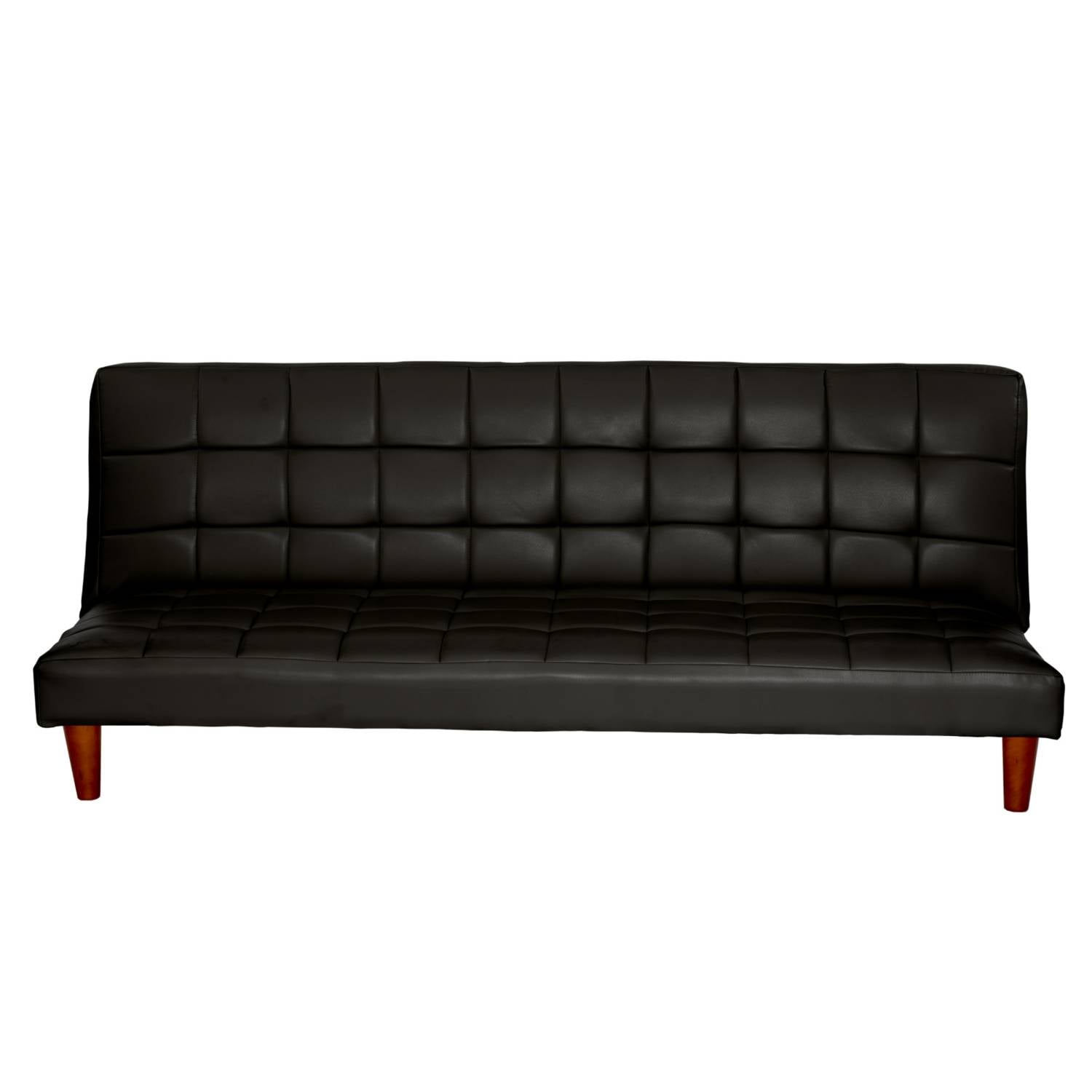 FUTON LATAM HOME TURIN 3 CUERPOS NEGRO PU - 1