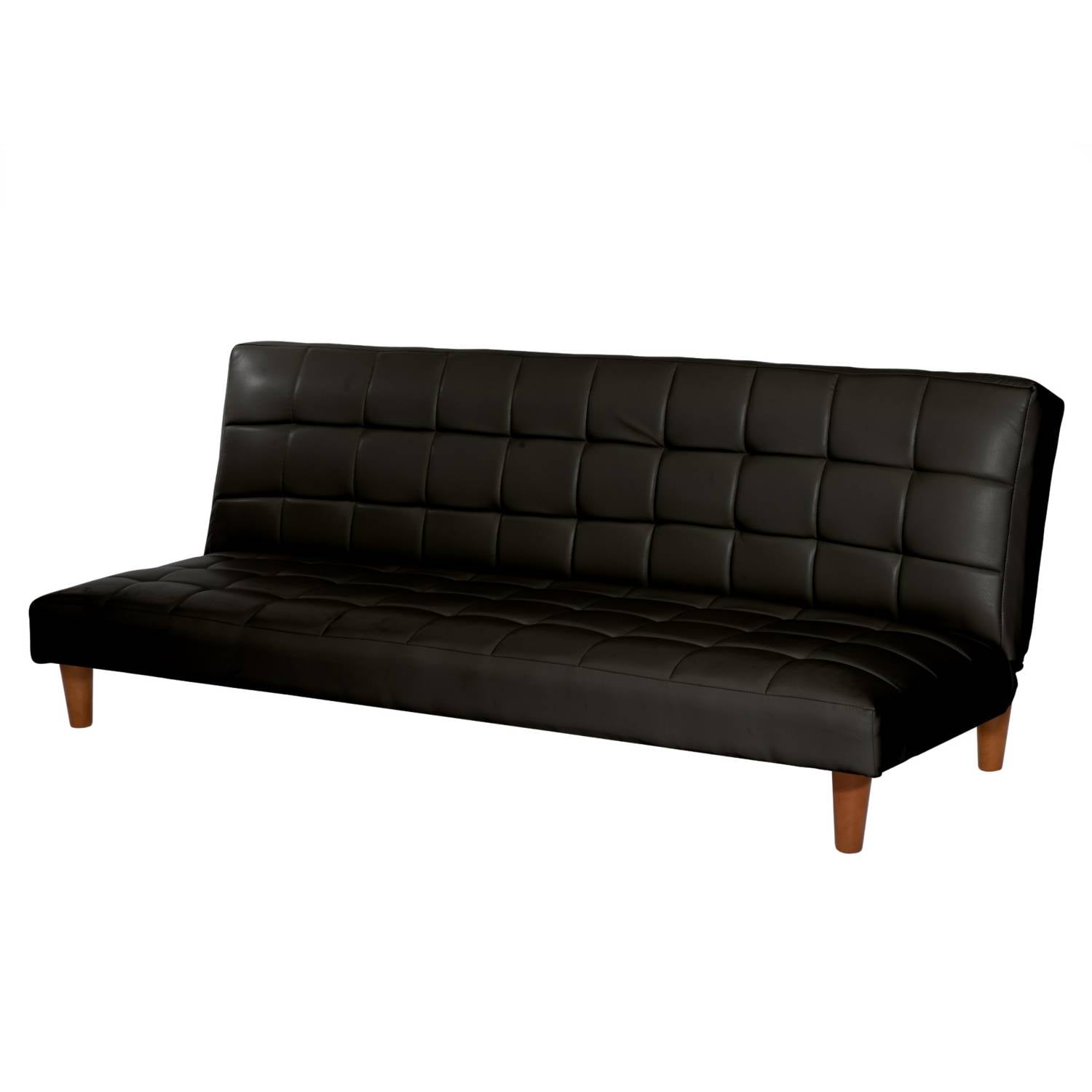FUTON LATAM HOME TURIN 3 CUERPOS NEGRO PU - 2