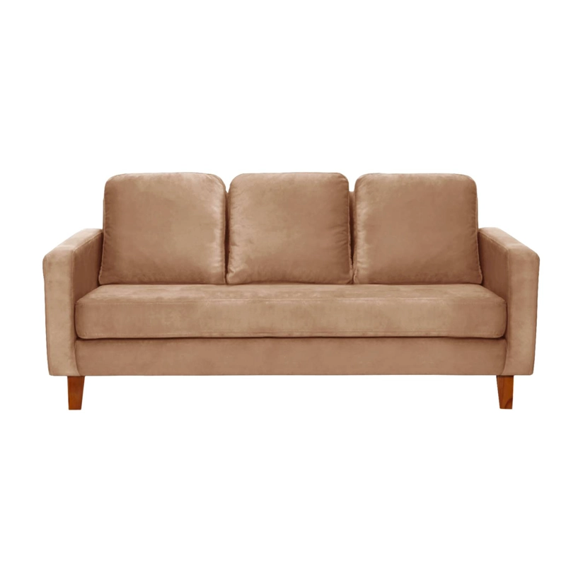 SOFA LATAM HOME VENECIA 3 CUERPOS BEIGE TELA VELVET - 2