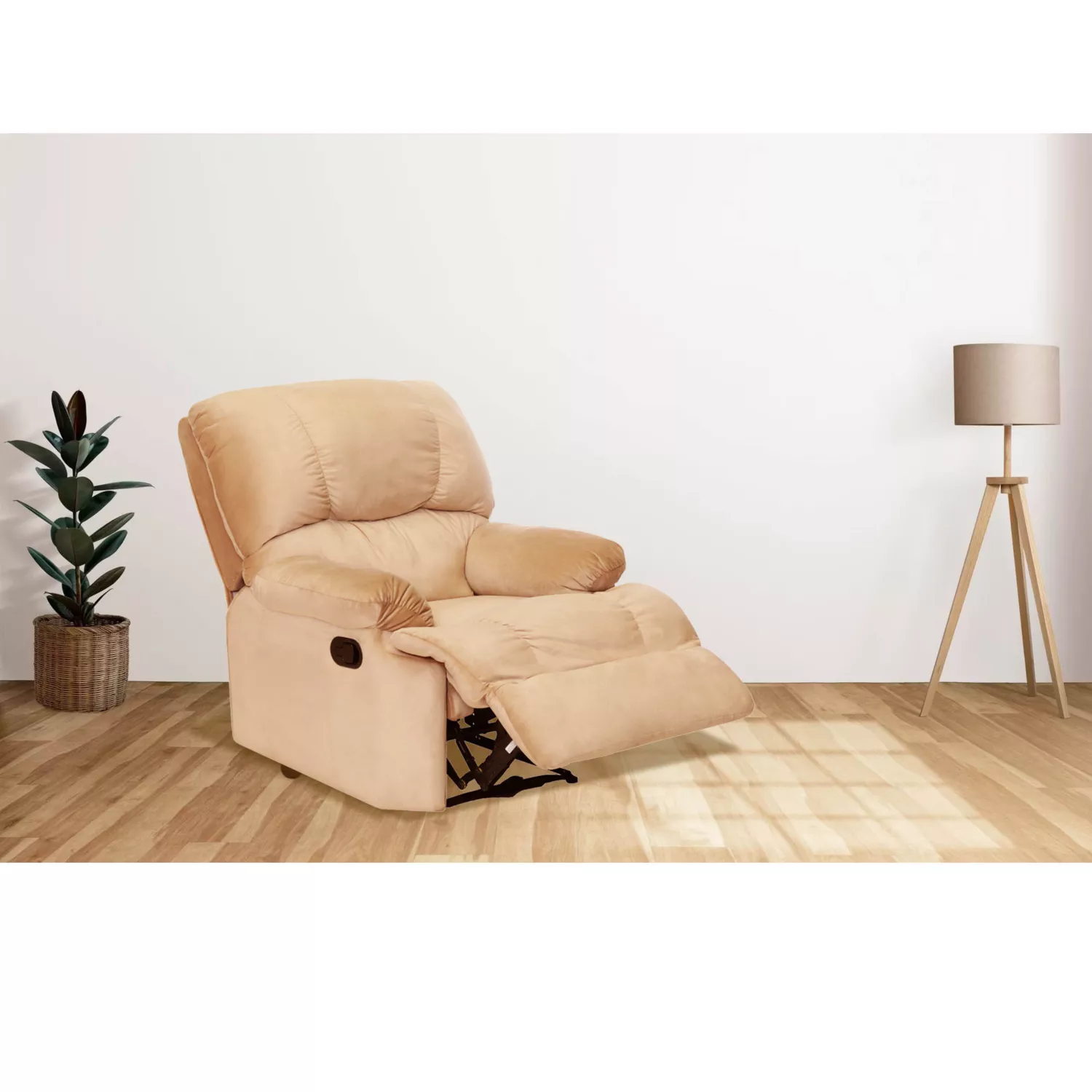 BERGERE LATAM HOME PERUGIA 1 CUERPO BEIGE TELA VELVET - 3