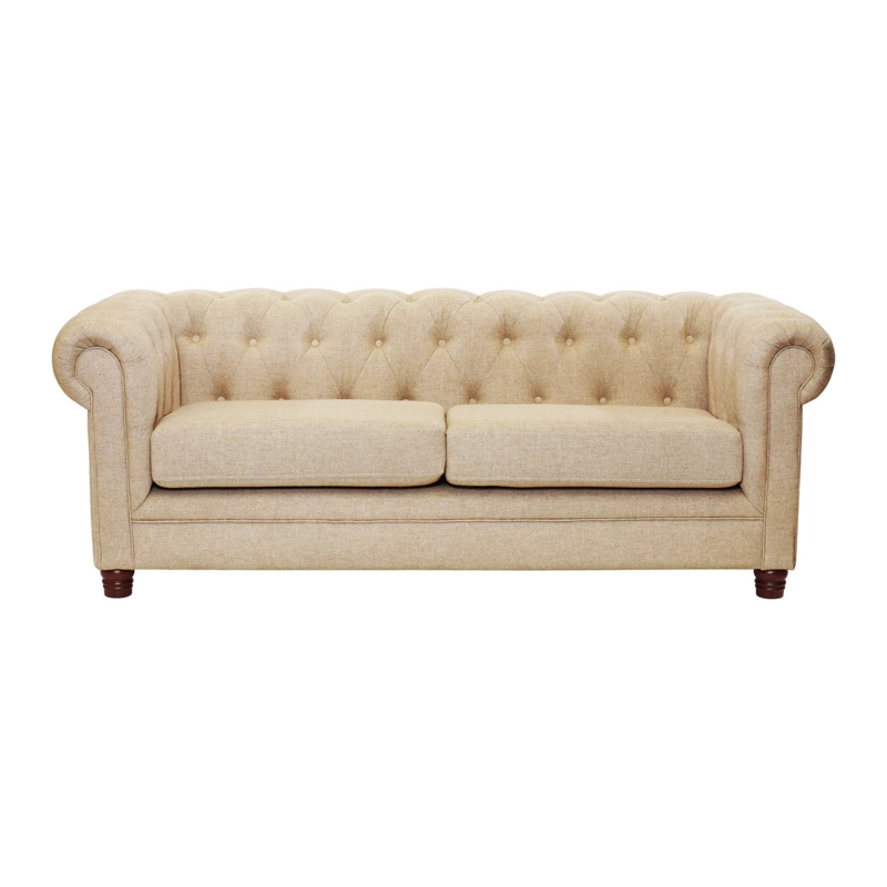 SOFA LATAM HOME FLORENCIA 3 CUERPOS LINO BEIGE NATURAL - 1