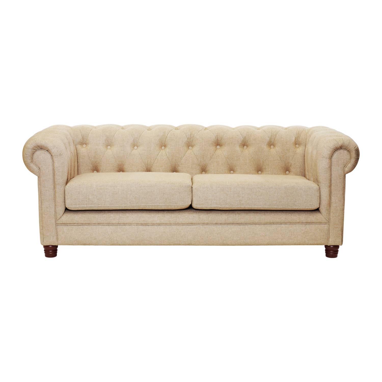 SOFA LATAM HOME FLORENCIA 3 CUERPOS LINO BEIGE NATURAL - 1