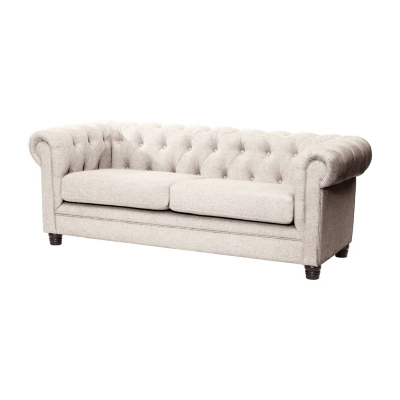 SOFA FLORENCIA 3C LINO EN COLOR BLANCO - 2