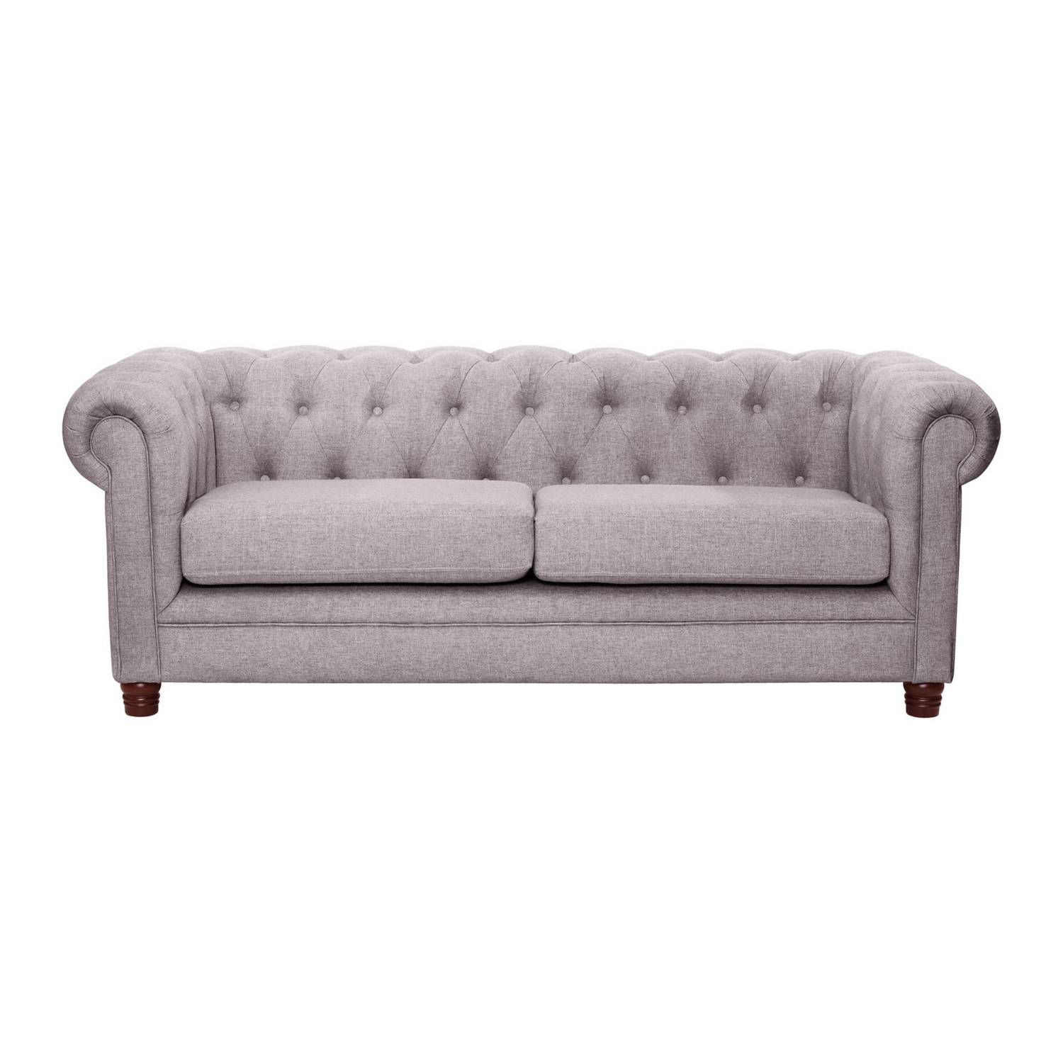 SOFA LATAM HOME FLORENCIA 3 CUERPOS LINO GRIS CLARO - 1