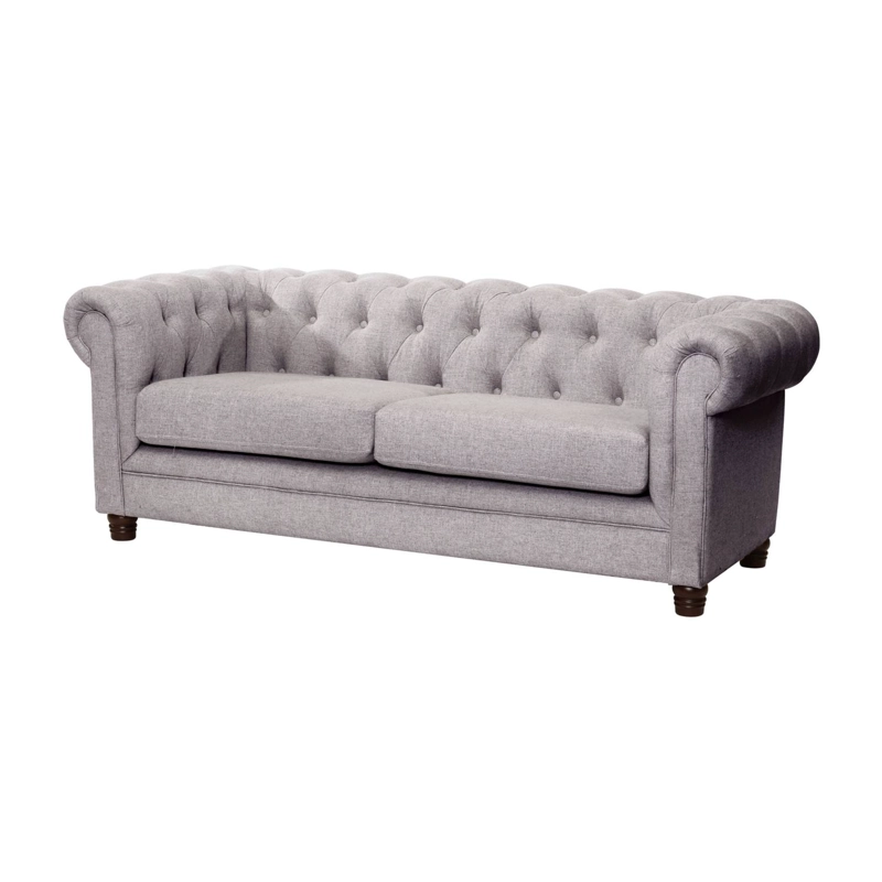 SOFA LATAM HOME FLORENCIA 3 CUERPOS LINO GRIS CLARO - 2